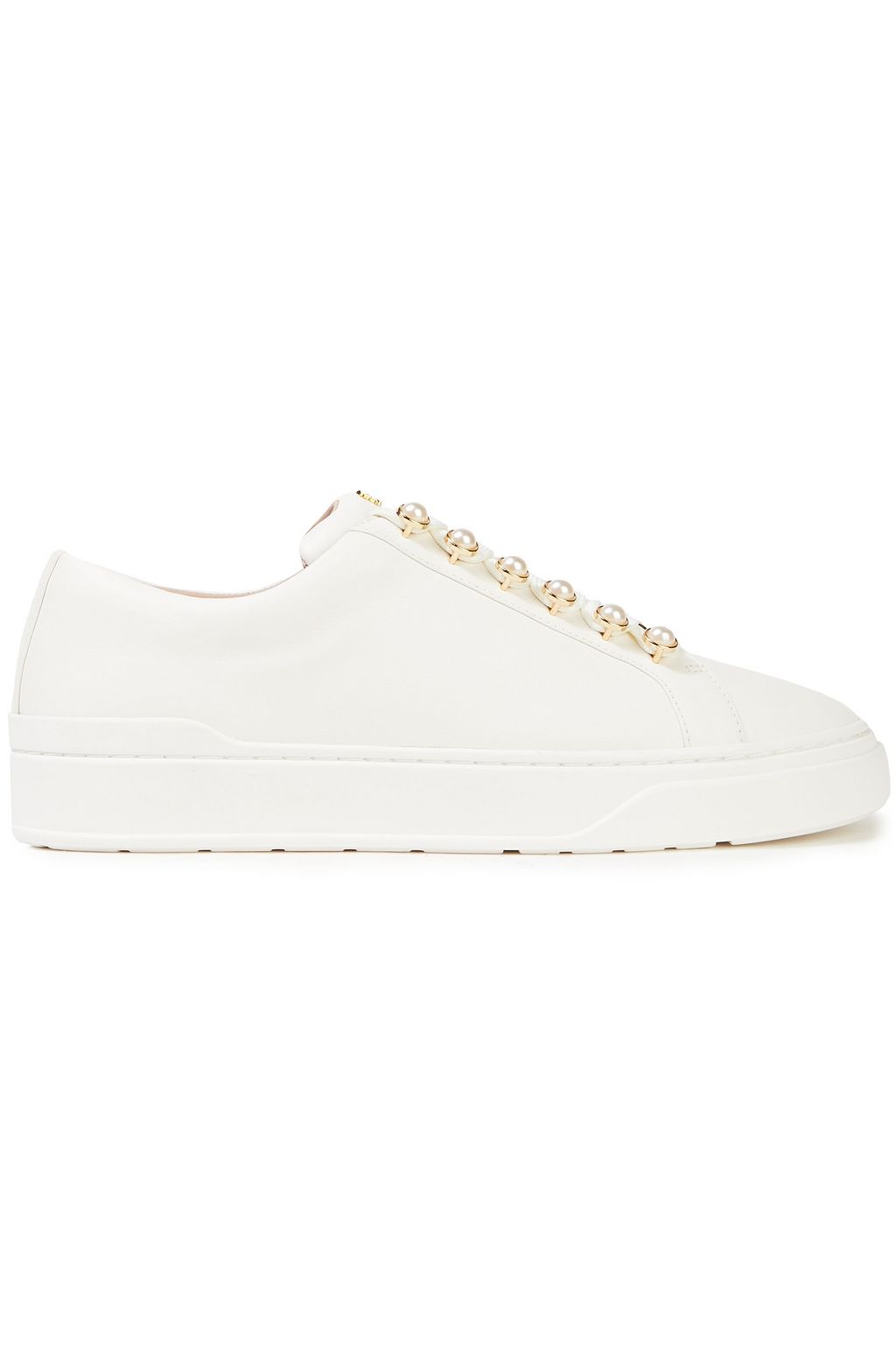 Cream Excelsa faux pearl-embellished 