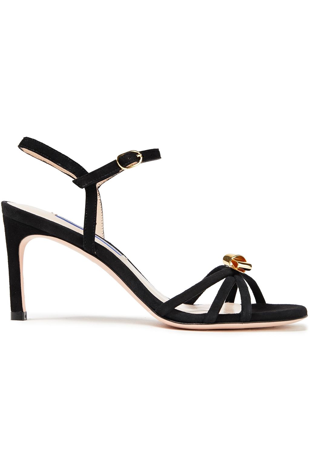 stuart weitzman black suede sandals