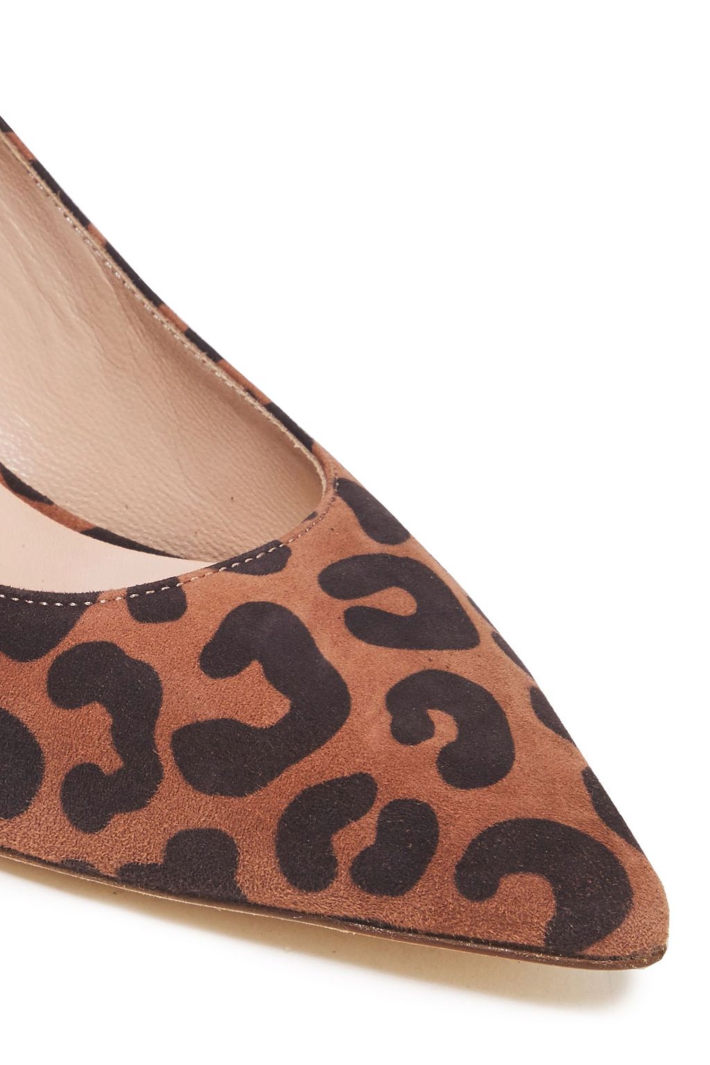 STUART WEITZMAN Leigh 45 leopard-print suede pumps