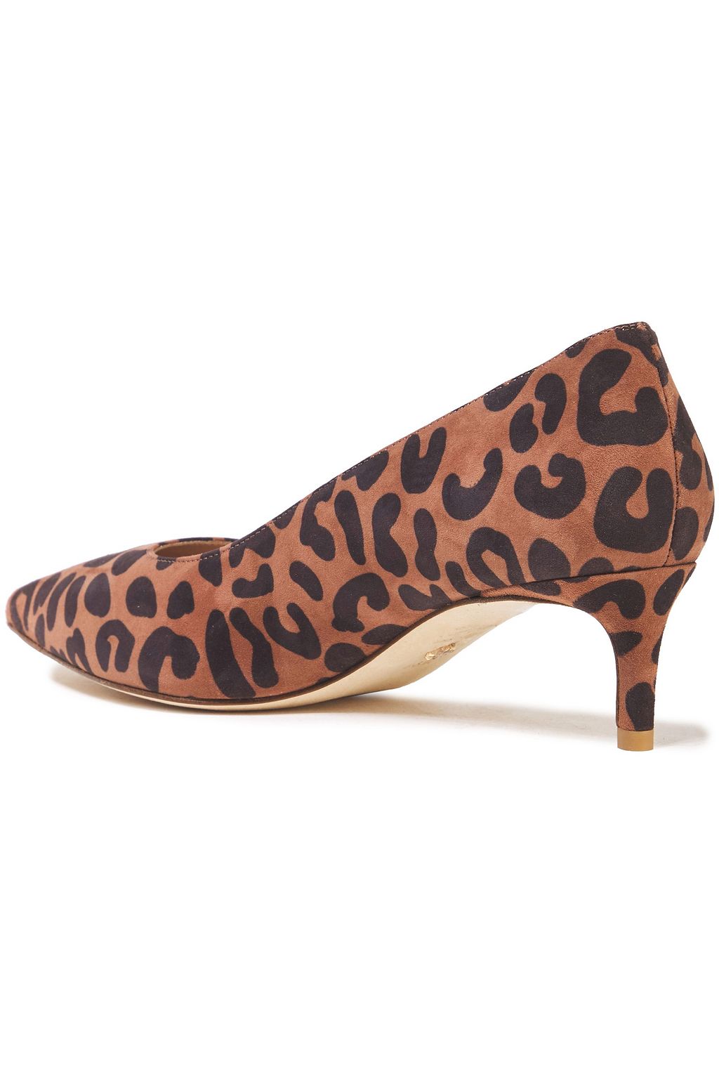 STUART WEITZMAN Leigh 45 leopard-print suede pumps