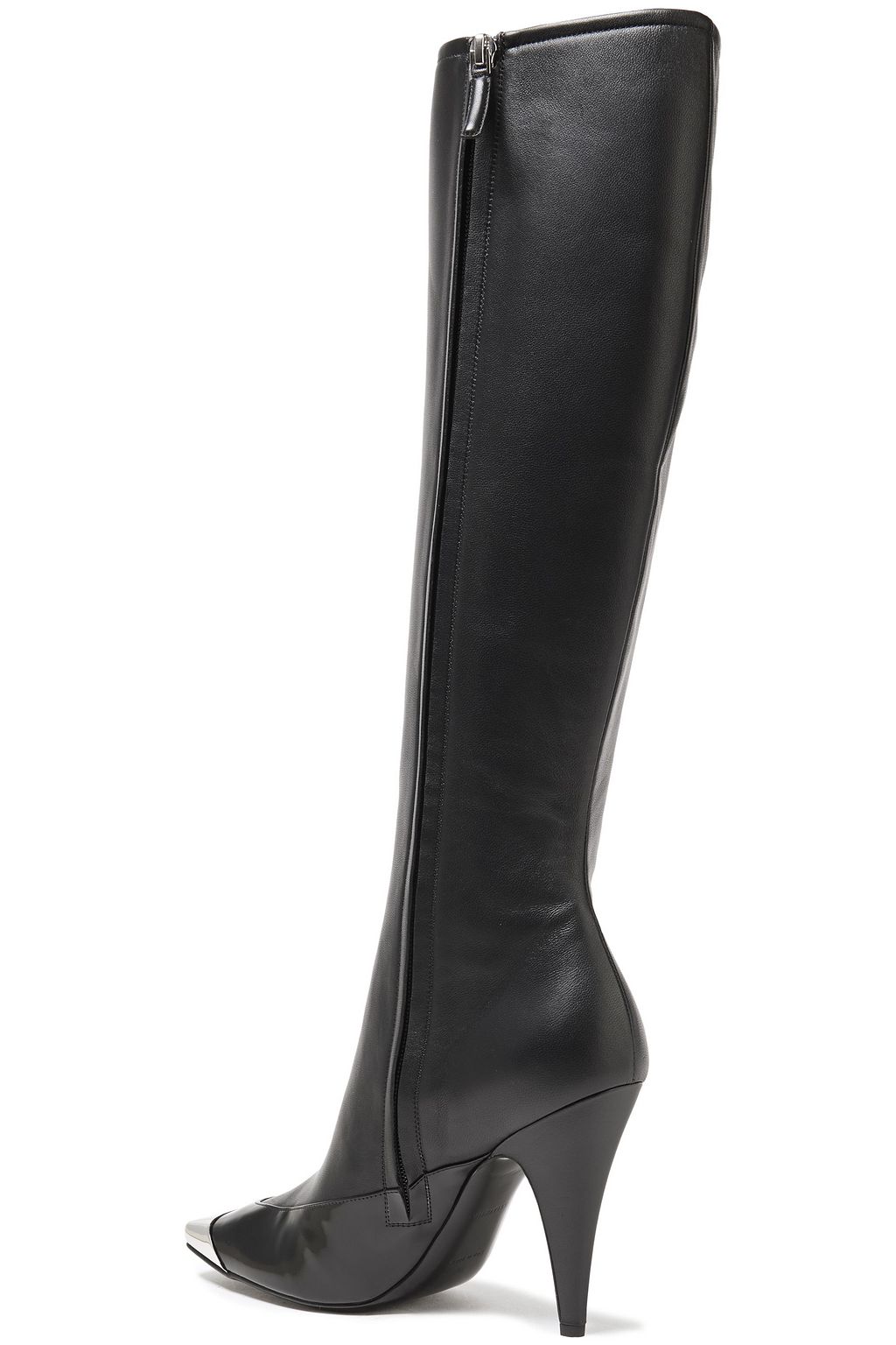 PUCCI Smooth and glossed-leather knee boots
