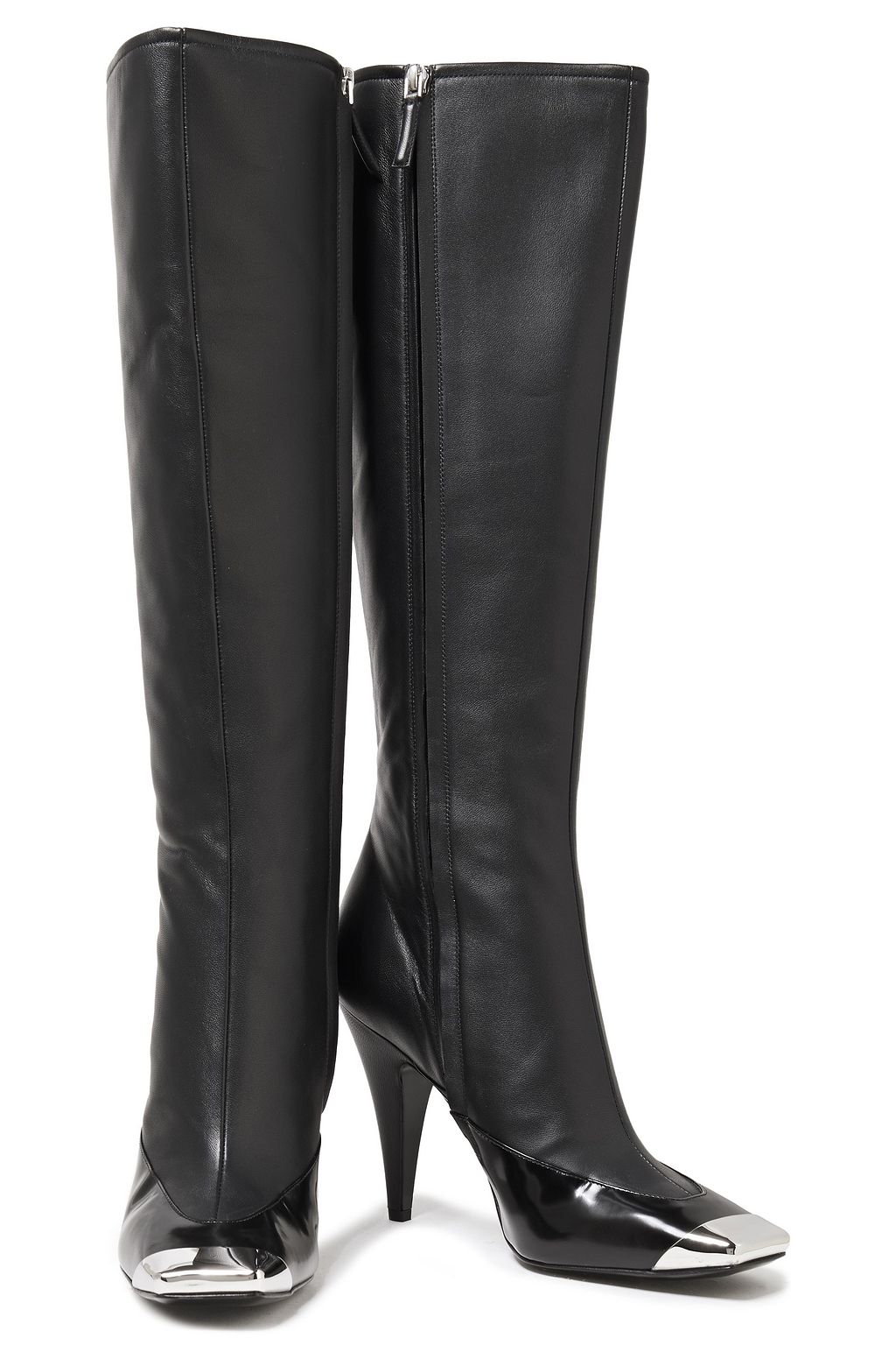 PUCCI Smooth and glossed-leather knee boots