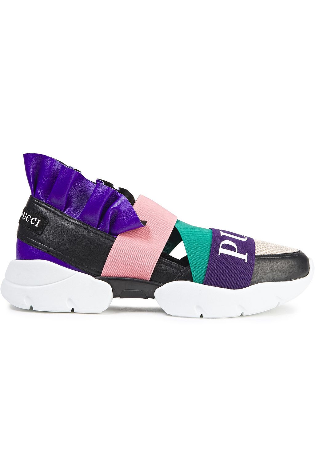 emilio pucci ruffle sneakers