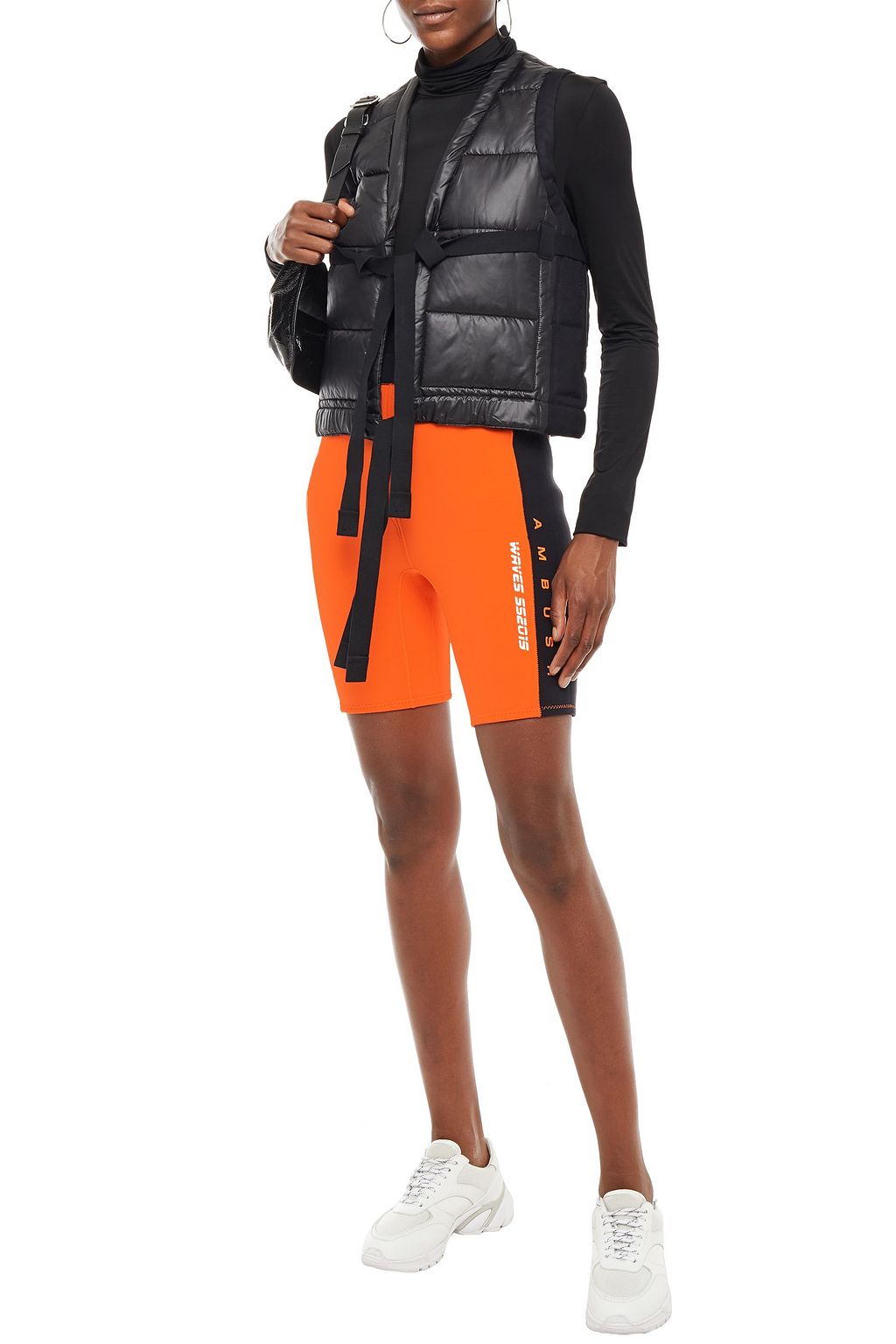 AMBUSH Printed two-tone scuba shorts