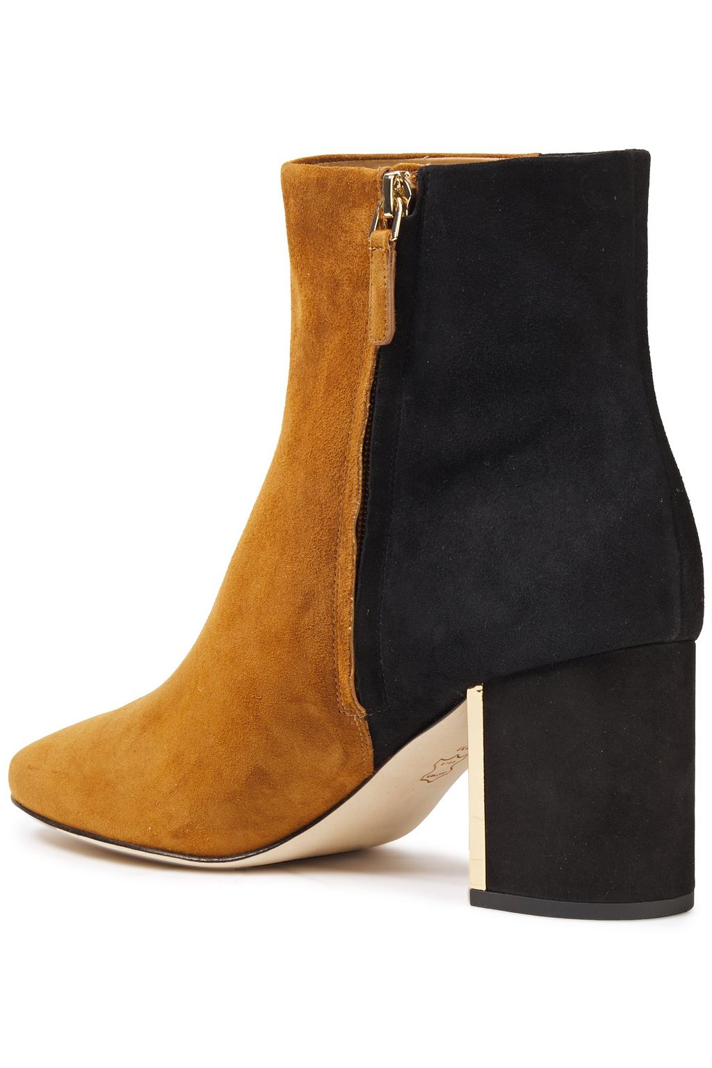 TORY BURCH Gigi 70 two-tone suede ankle boots