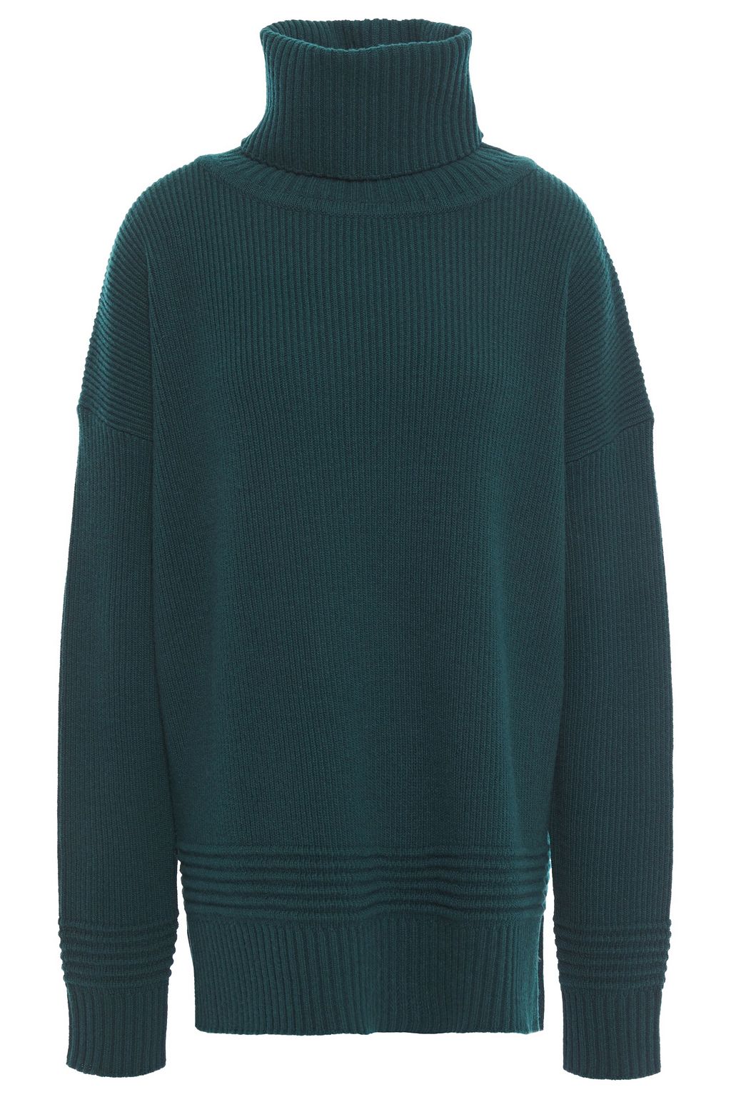 forest green turtleneck sweater