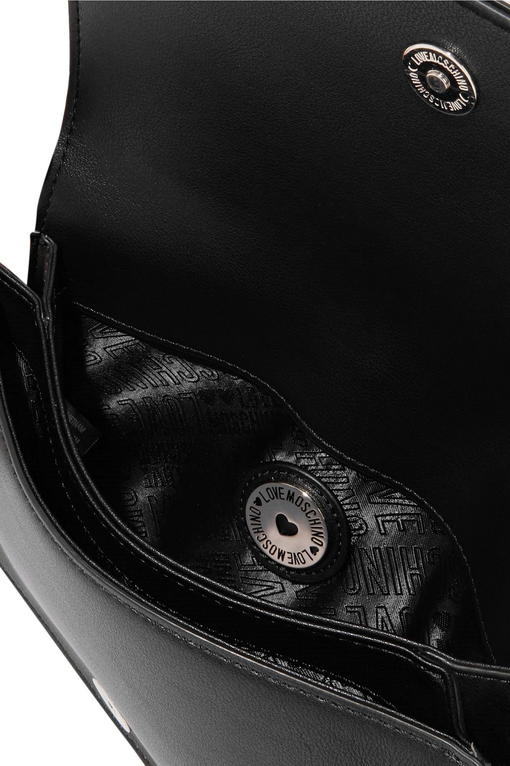 LOVE MOSCHINO Bow-detailed faux leather shoulder bag