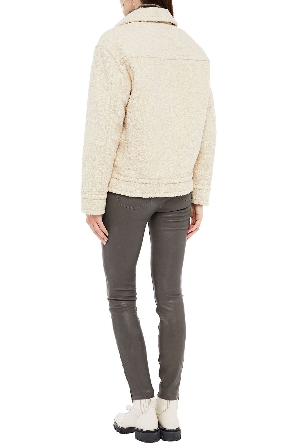 J BRAND Stretch-leather skinny pants