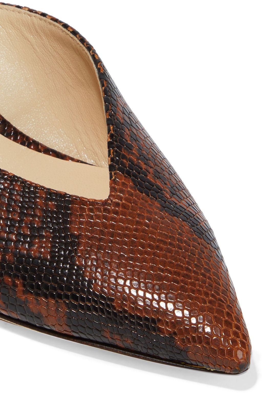 JIMMY CHOO Sakeya 65 snake-effect leather pumps