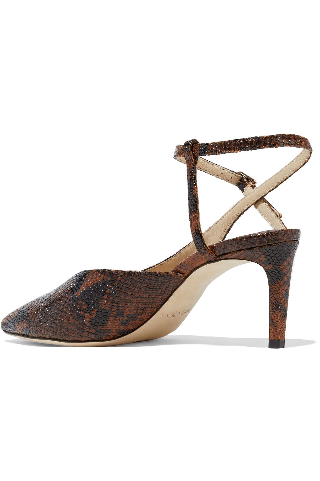 JIMMY CHOO Sakeya 65 snake-effect leather pumps