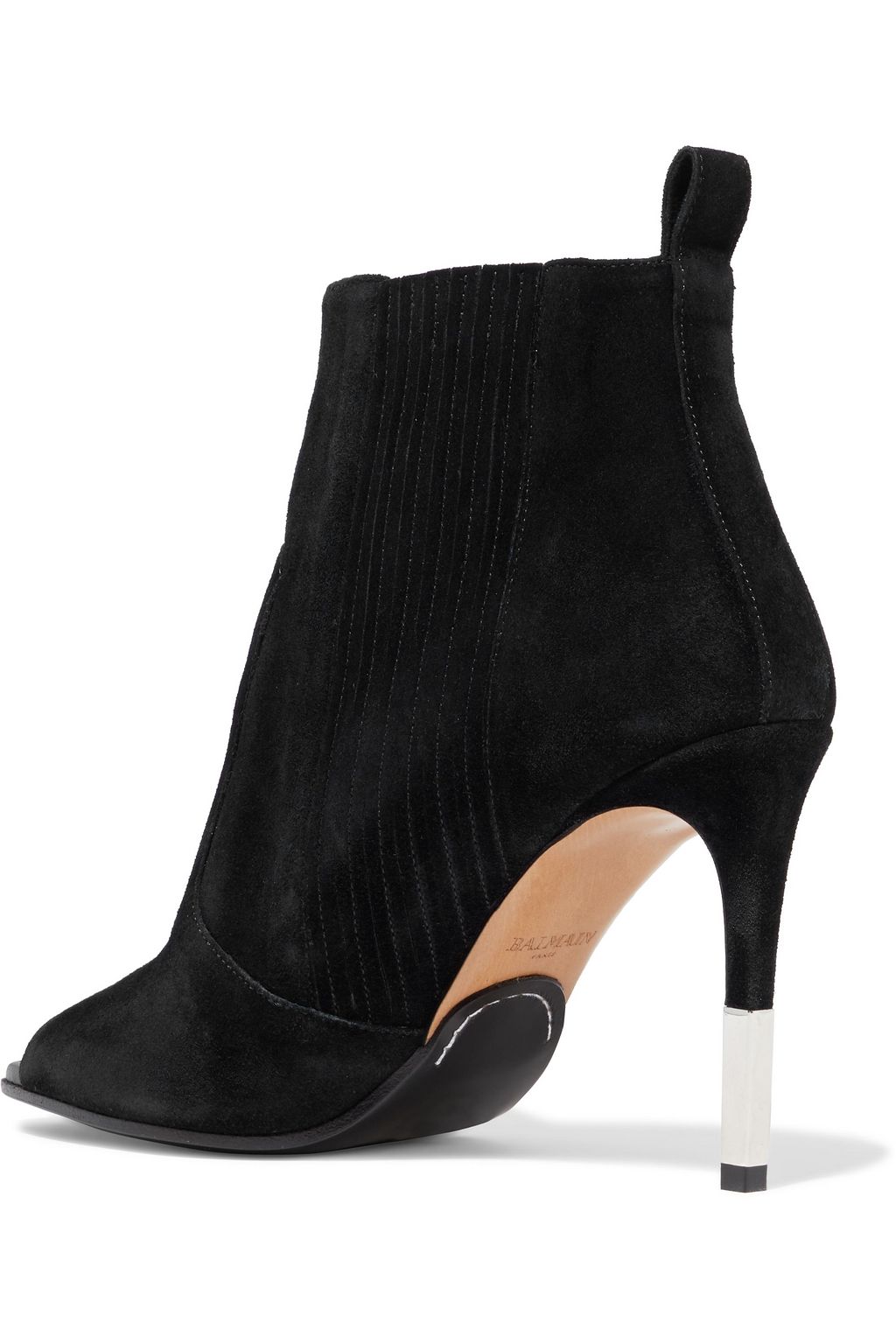 BALMAIN Suede ankle boots