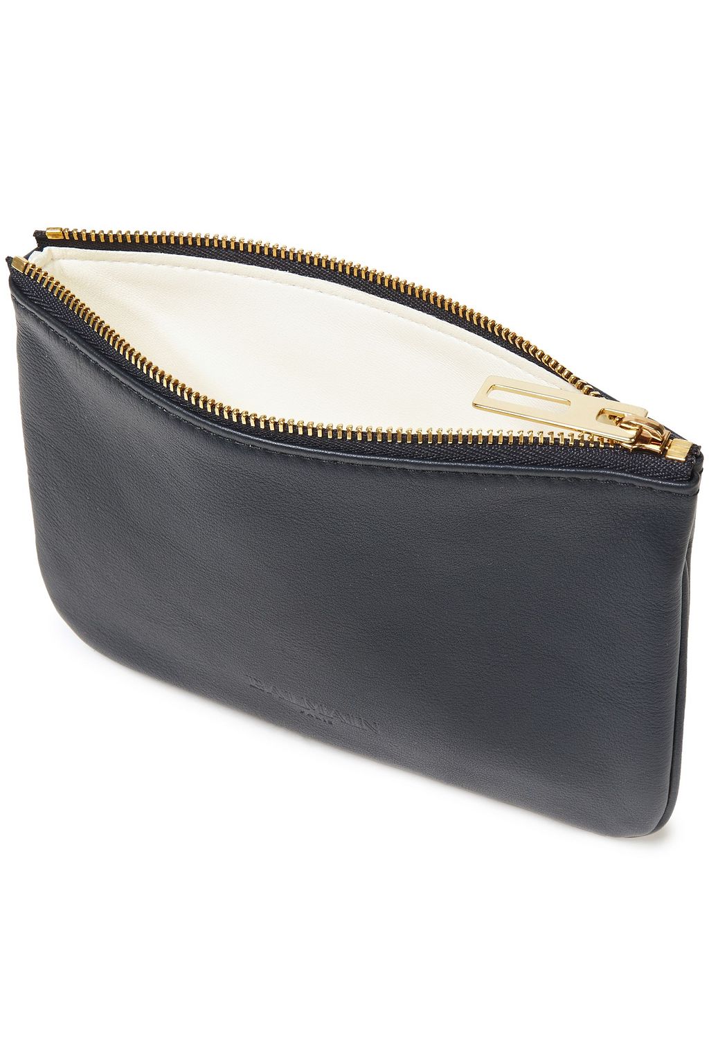 BALMAIN Pebbled-leather pouch