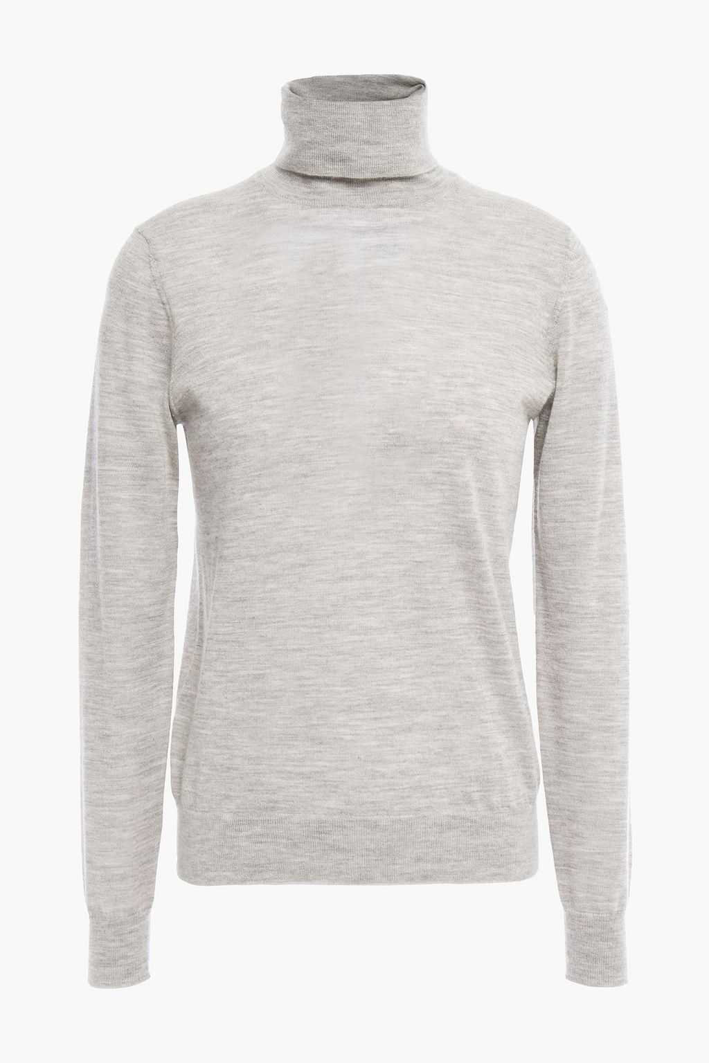 gray cashmere turtleneck sweater