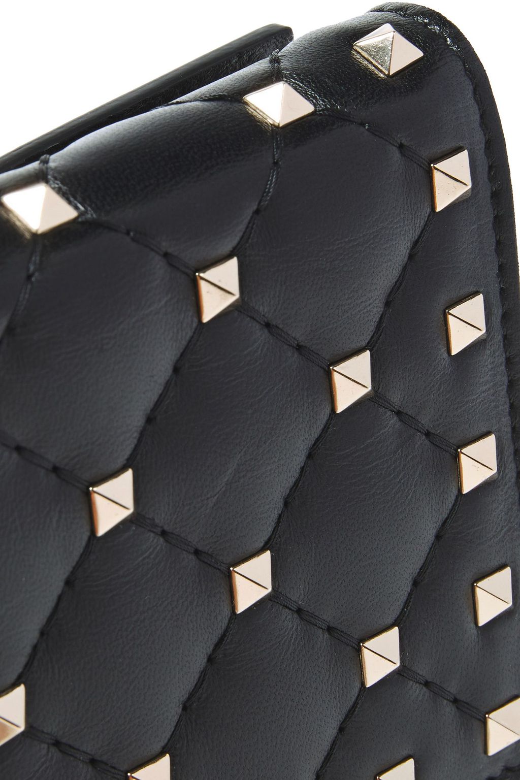 VALENTINO GARAVANI Rockstud Spike quilted leather wallet