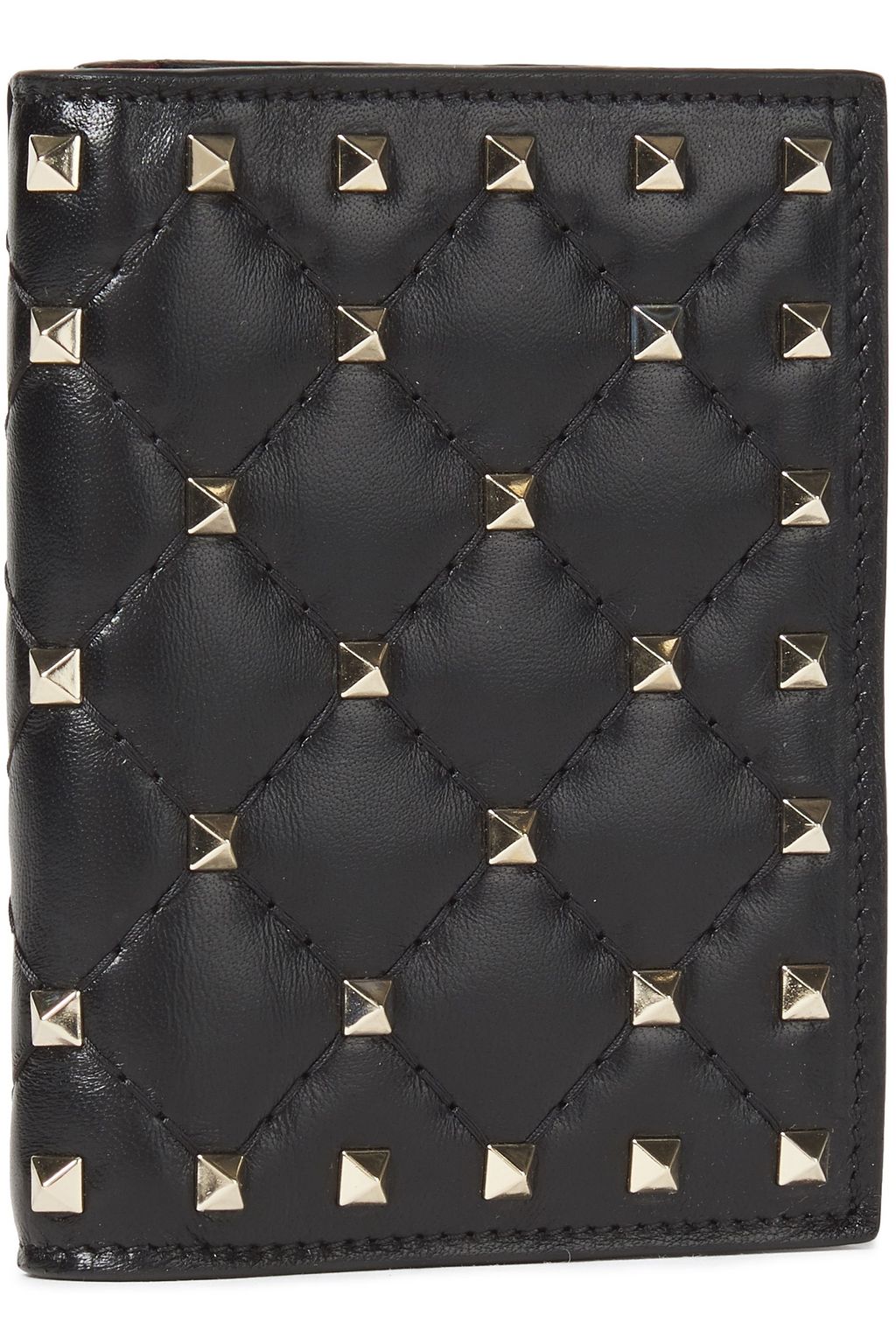 VALENTINO GARAVANI Rockstud Spike quilted leather wallet