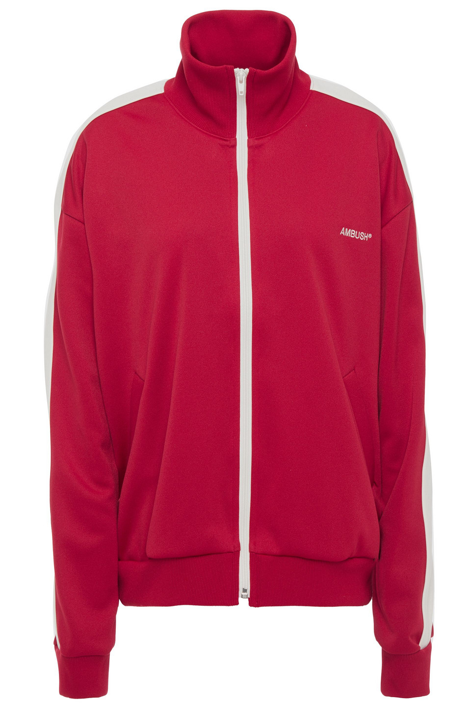 Ambush Woman Two-tone Jersey Track Jacket Claret Size 3