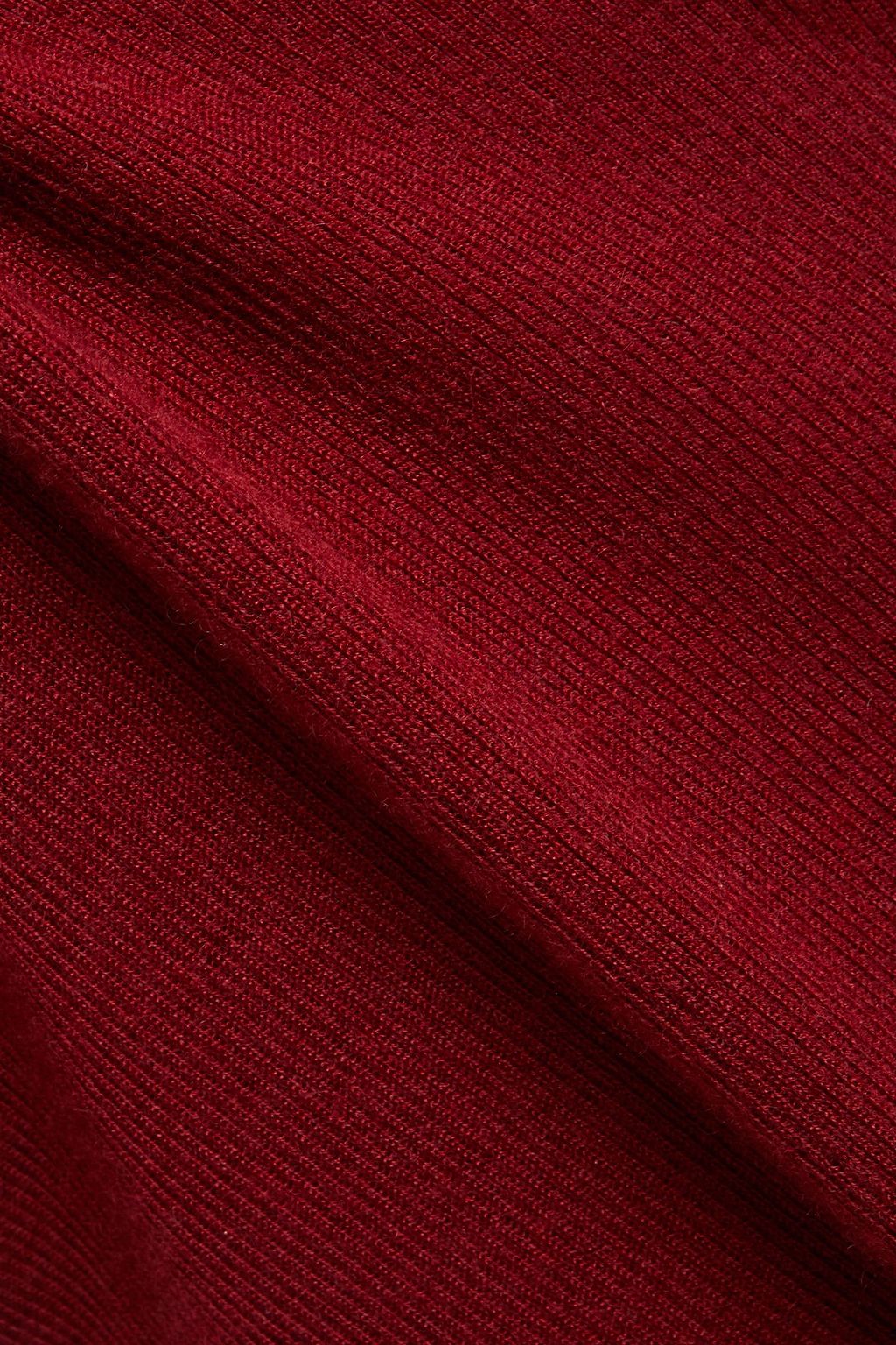 N.PEAL Ribbed cashmere midi dress