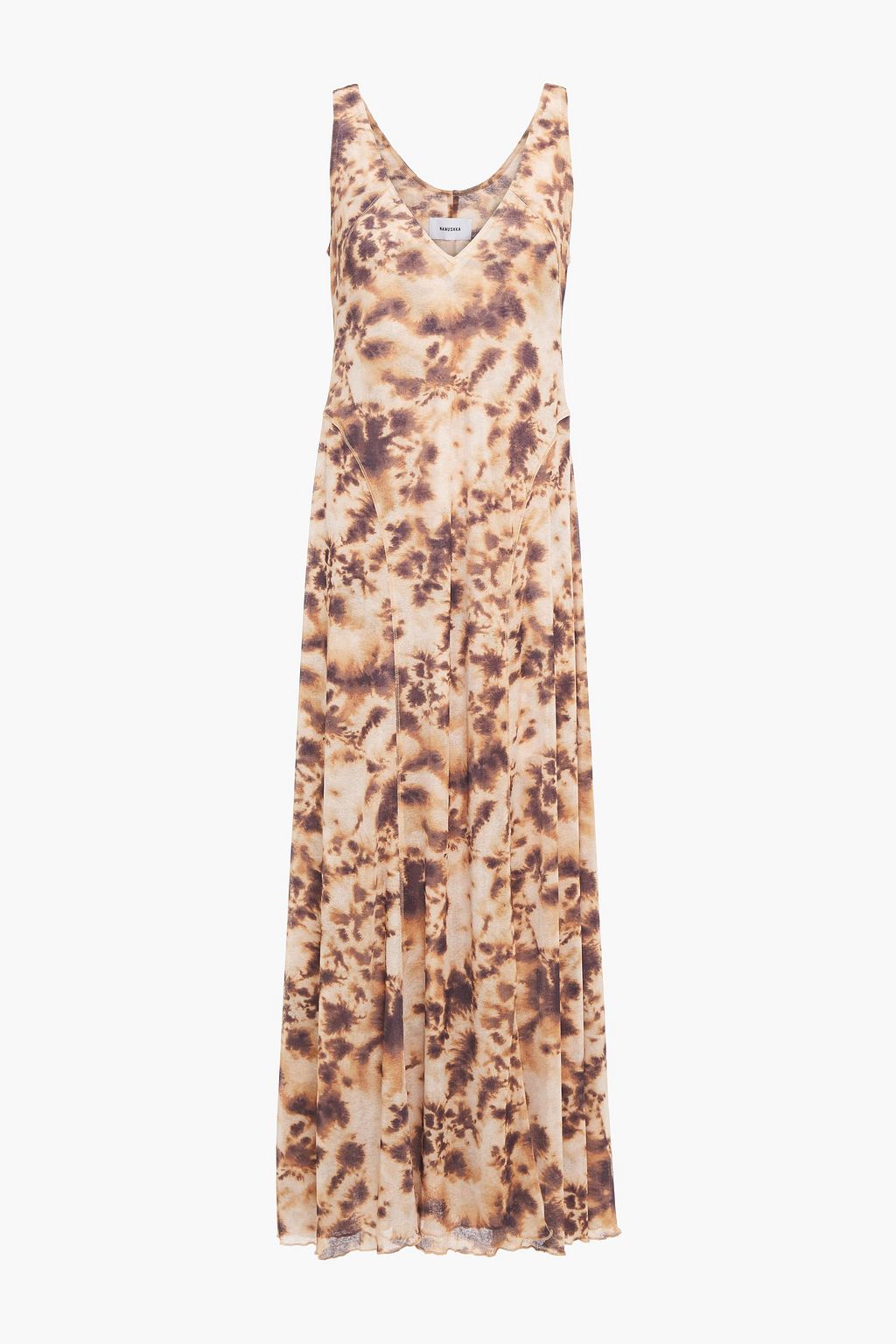 Light Brown Corinne Tie Dyed Jersey Maxi Dress Sale Up To 70 Off The Outnet Nanushka The Outnet