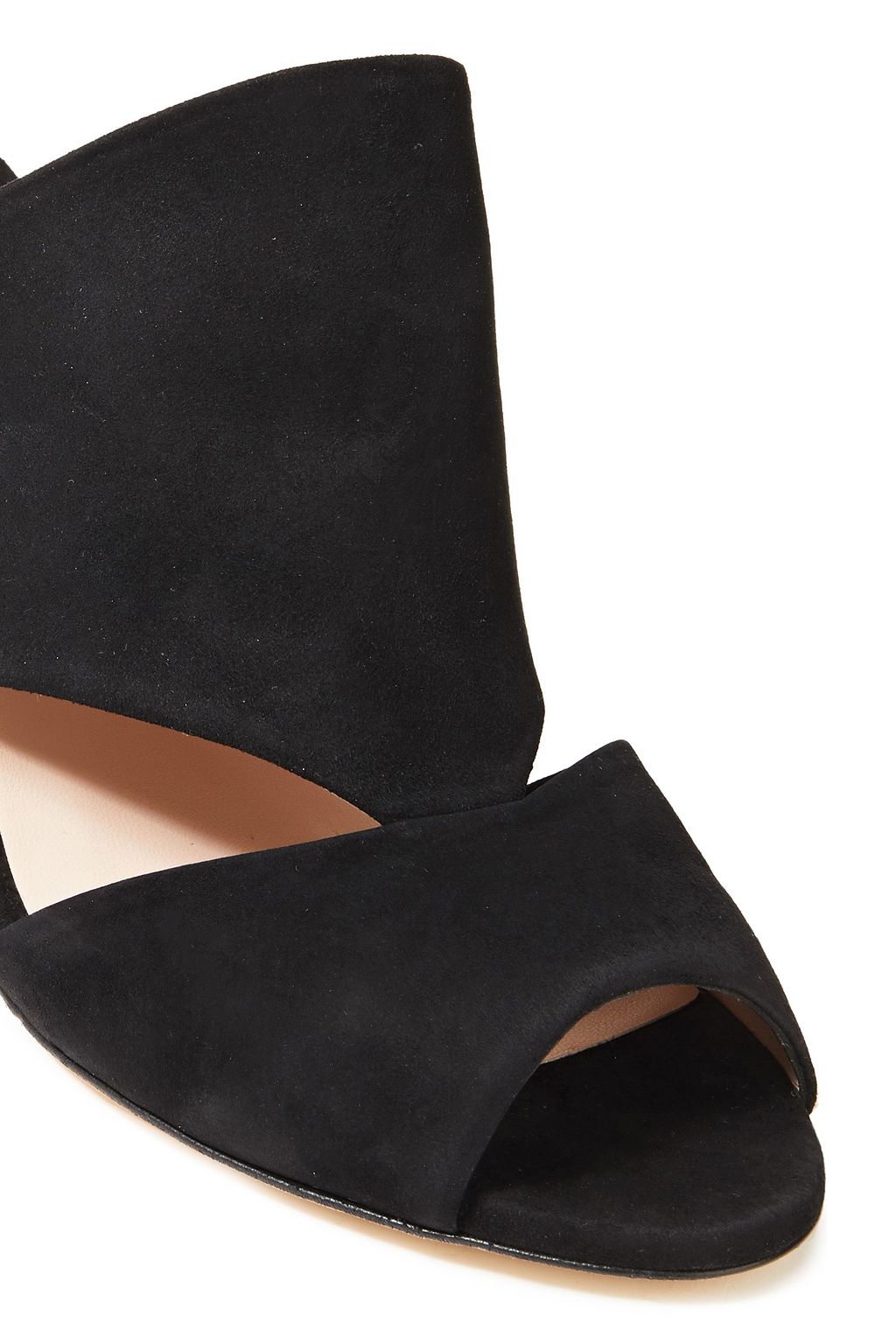 STUART WEITZMAN Cecile cutout suede mules