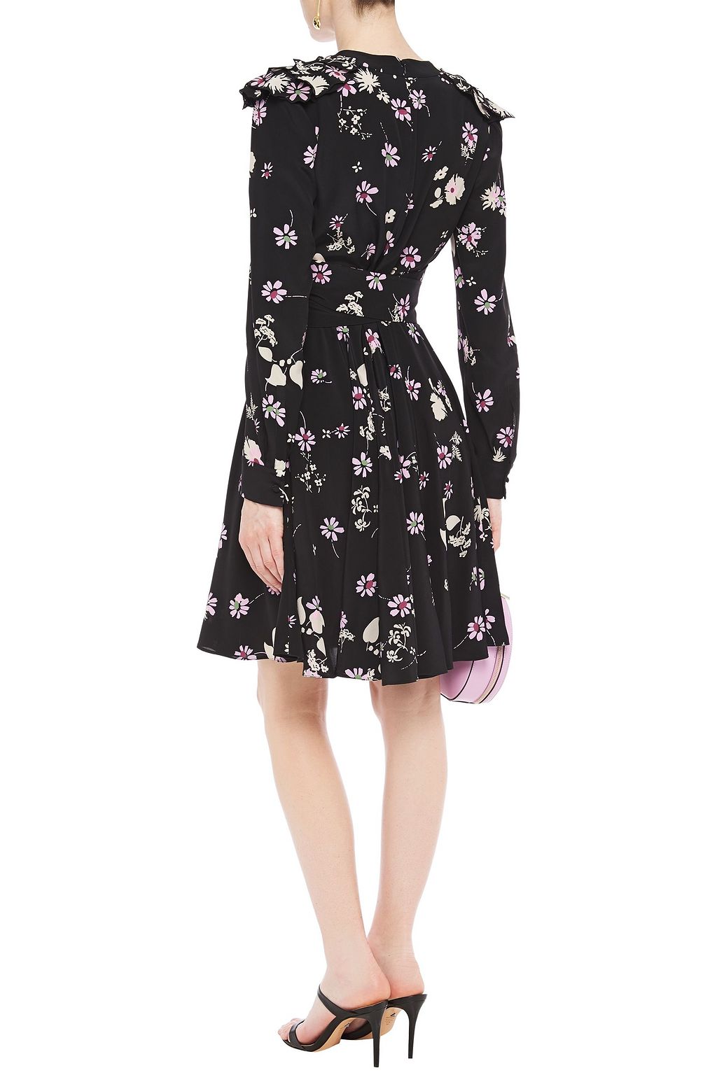 VALENTINO GARAVANI Floral-print silk crepe de chine dress