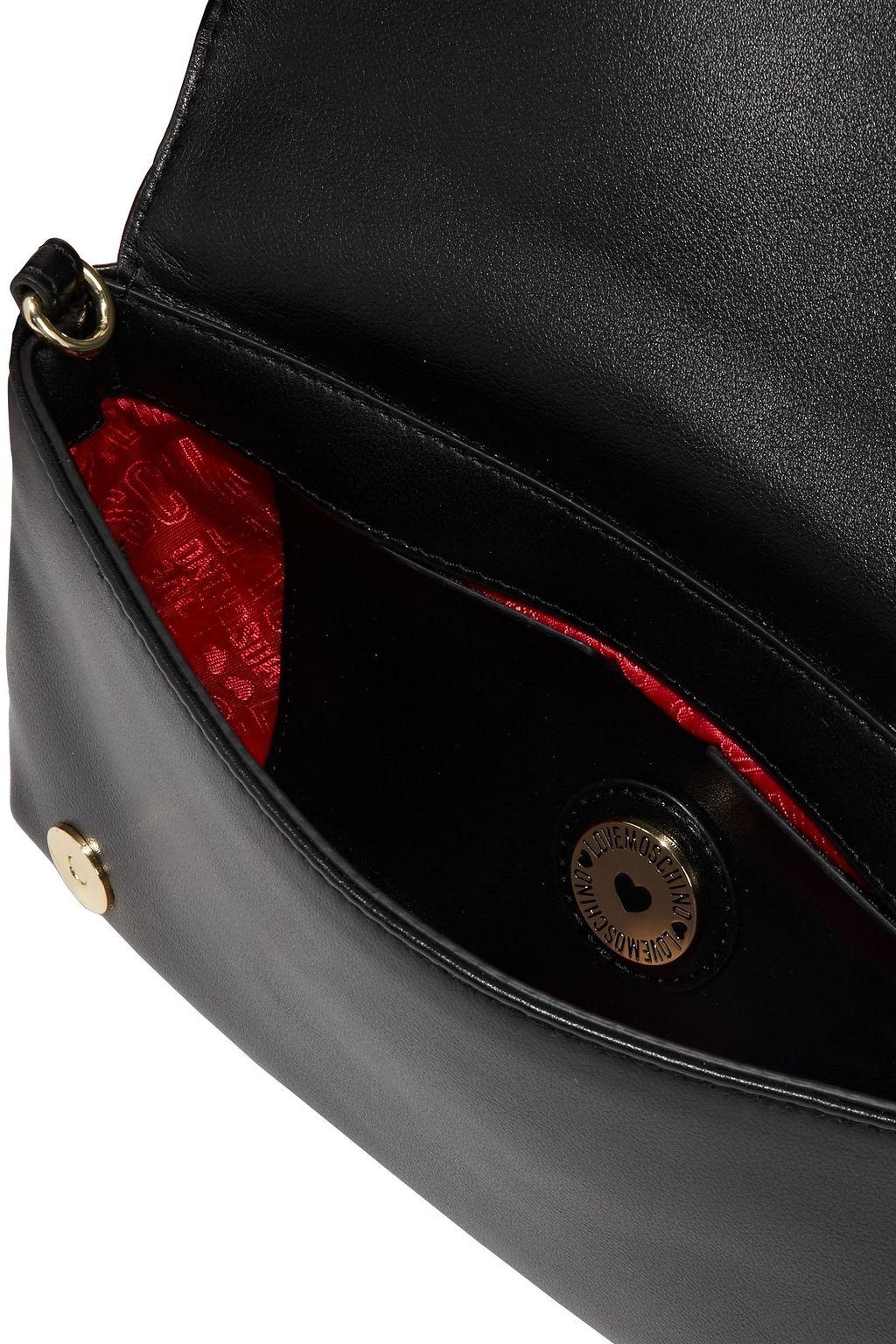 LOVE MOSCHINO Embellished faux leather shoulder bag