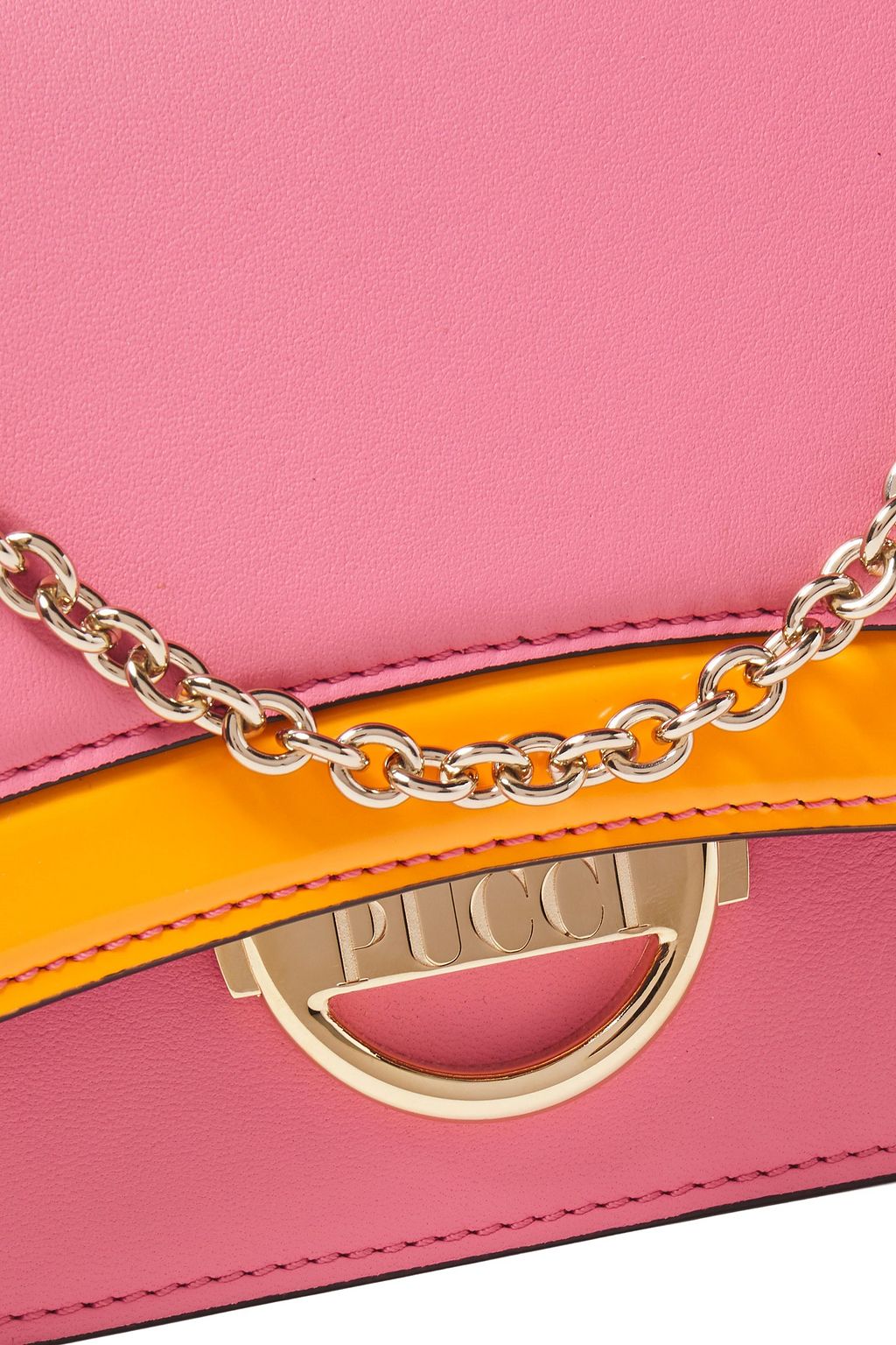 PUCCI Olivia two-tone leather shoulder bag