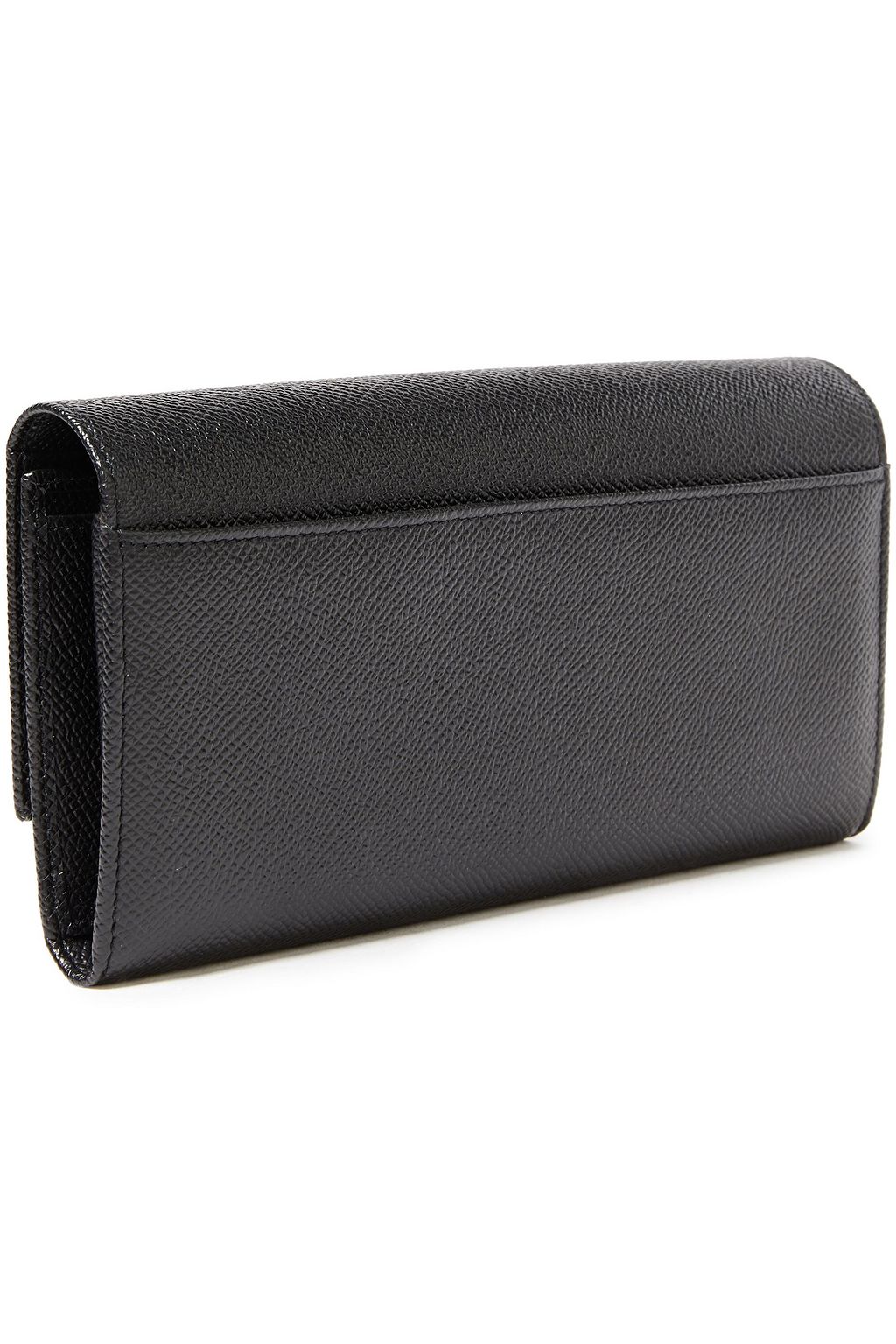 DOLCE&GABBANA Logo-embellished textured-leather continental wallet