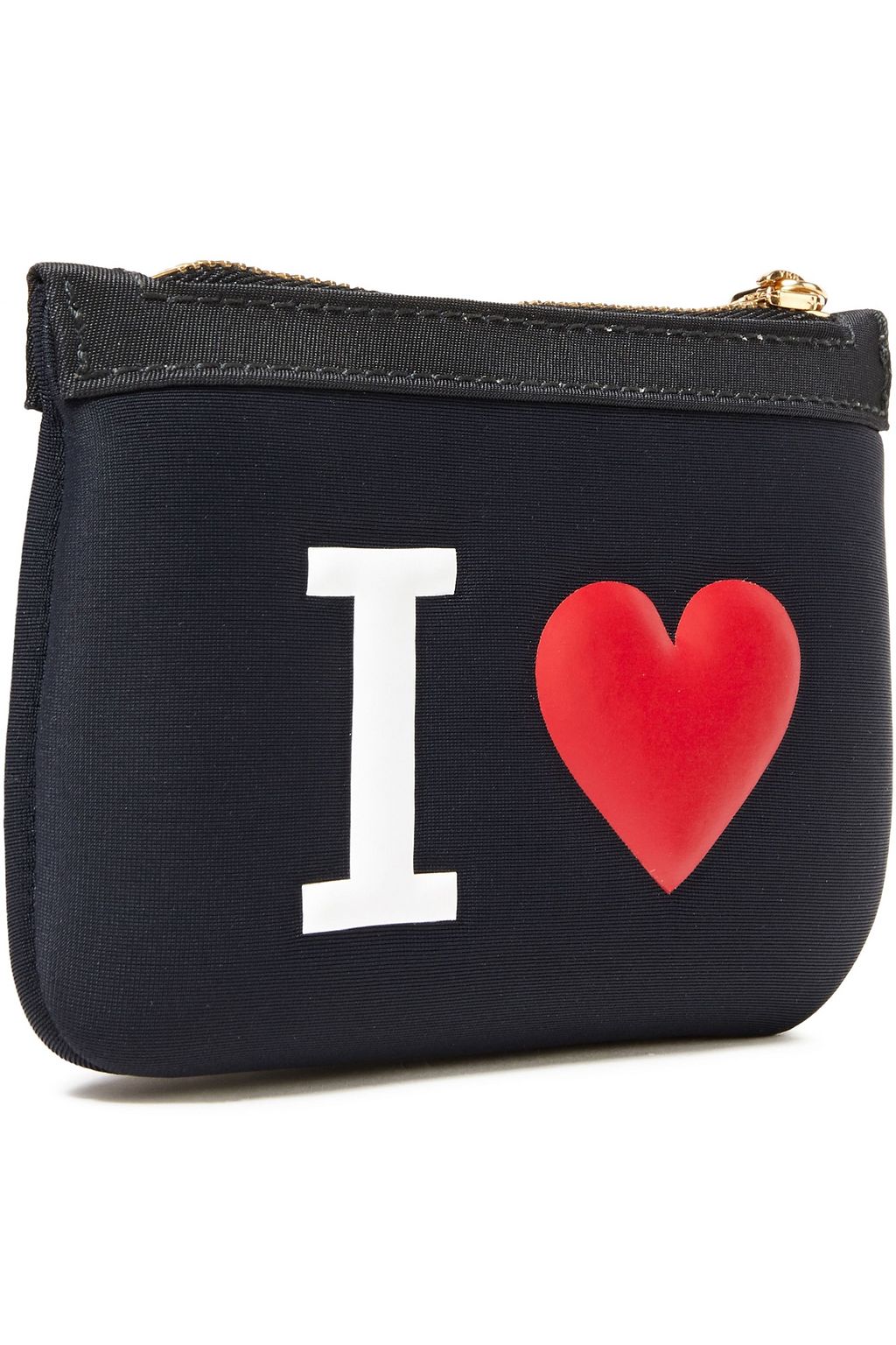 DOLCE&GABBANA Embellished logo-print scuba coin purse