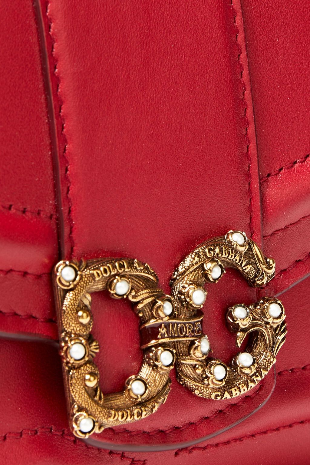 DOLCE&GABBANA Logo-embellished leather wallet