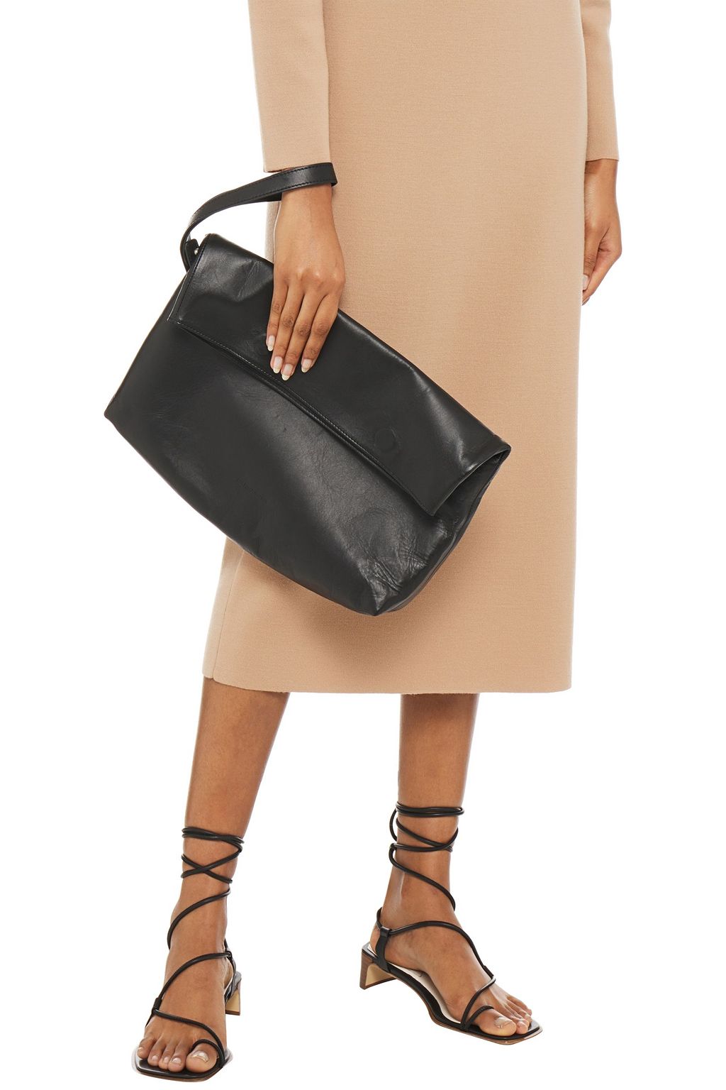 ANN DEMEULEMEESTER Leather clutch