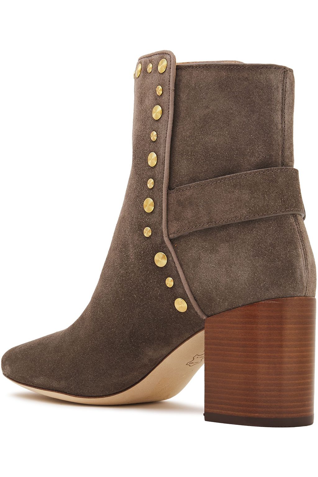TORY BURCH Kira 70 studded suede ankle boots