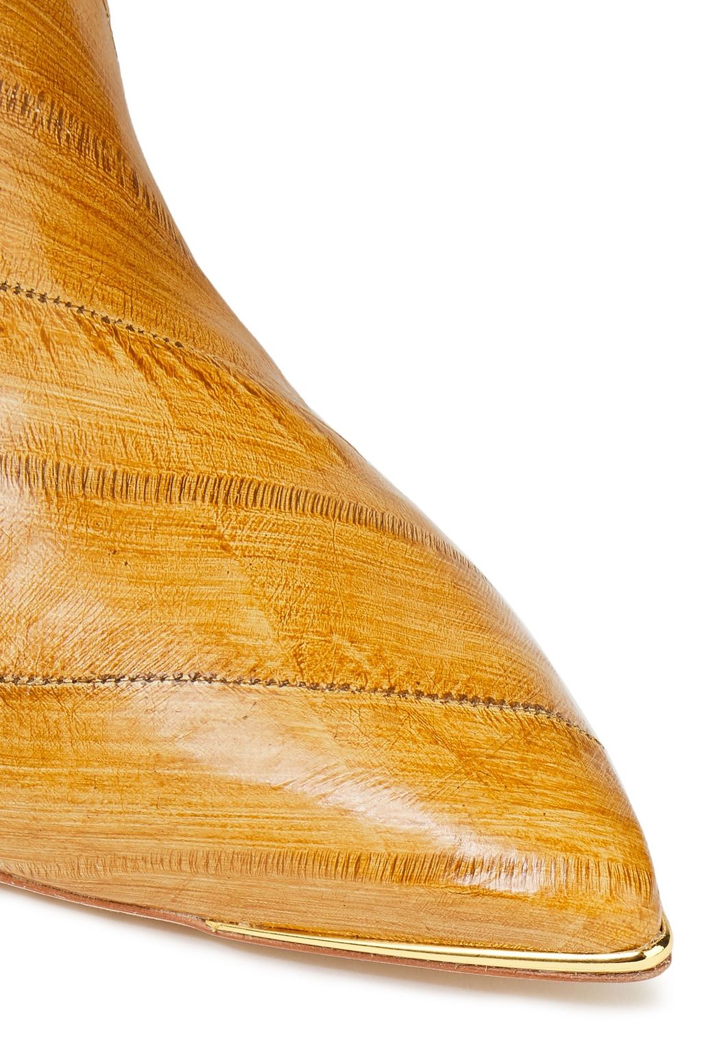 TORY BURCH Lila kniehohe Stiefel aus Aalleder