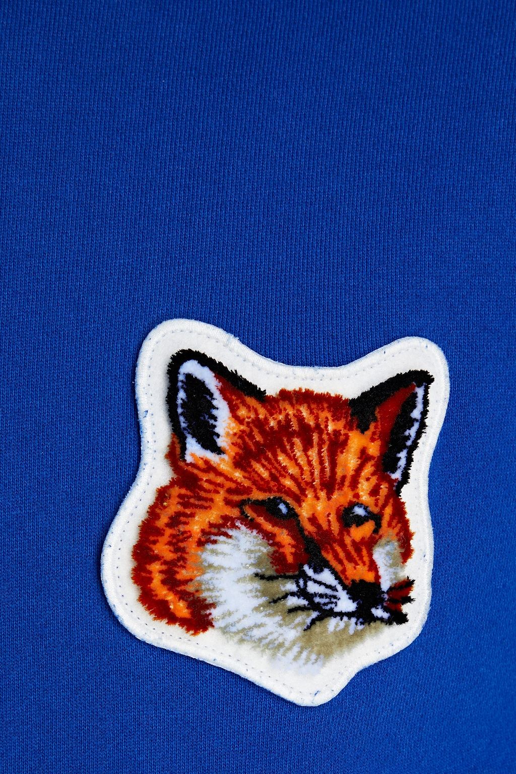MAISON KITSUNÉ Appliquéd French cotton-terry hoodie