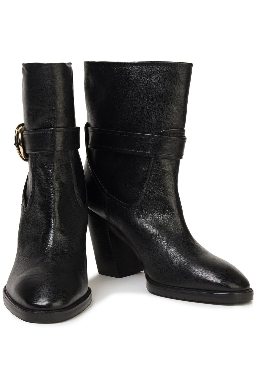 STUART WEITZMAN Buckled leather ankle boots