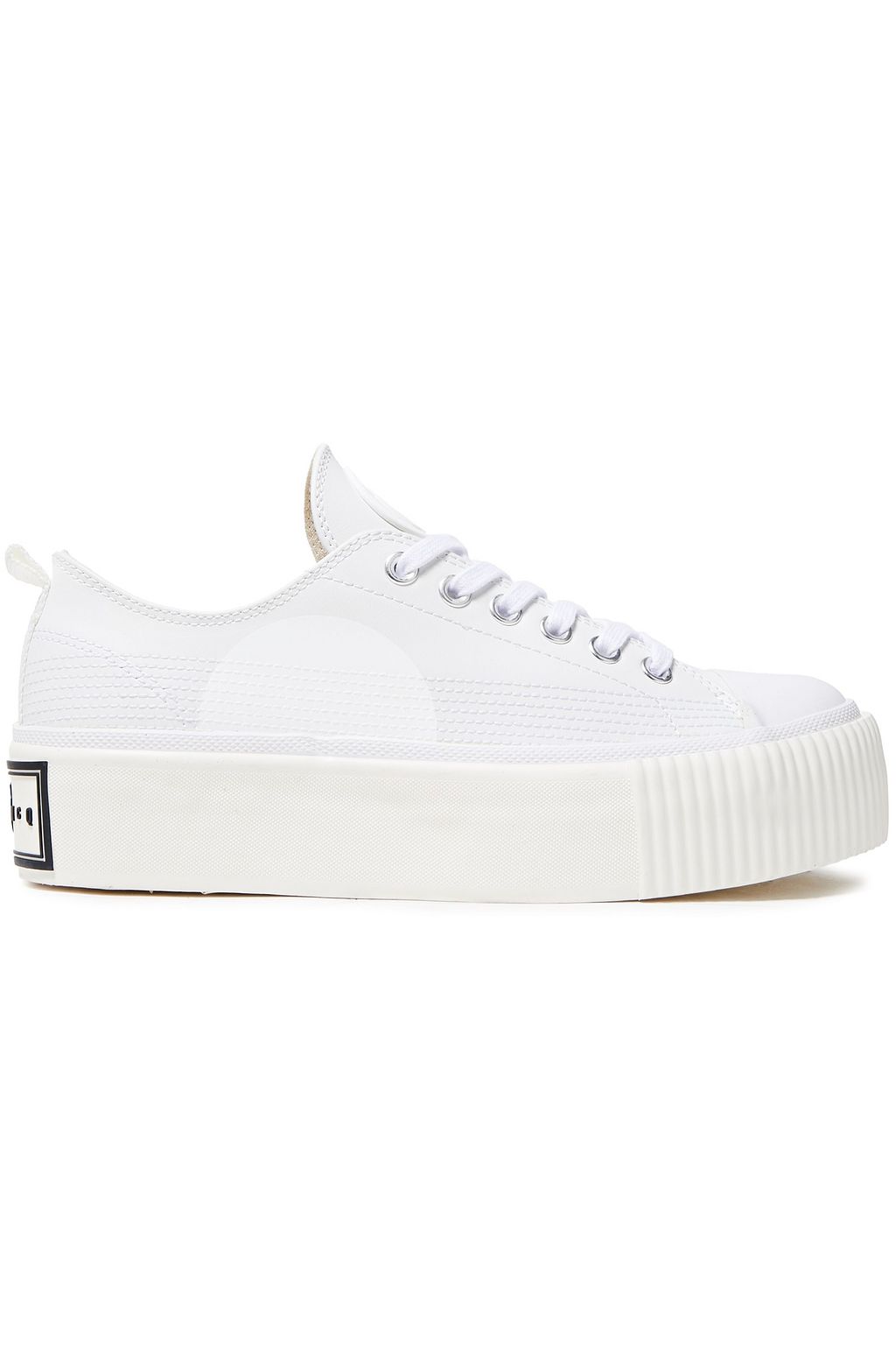 designer white platform sneakers