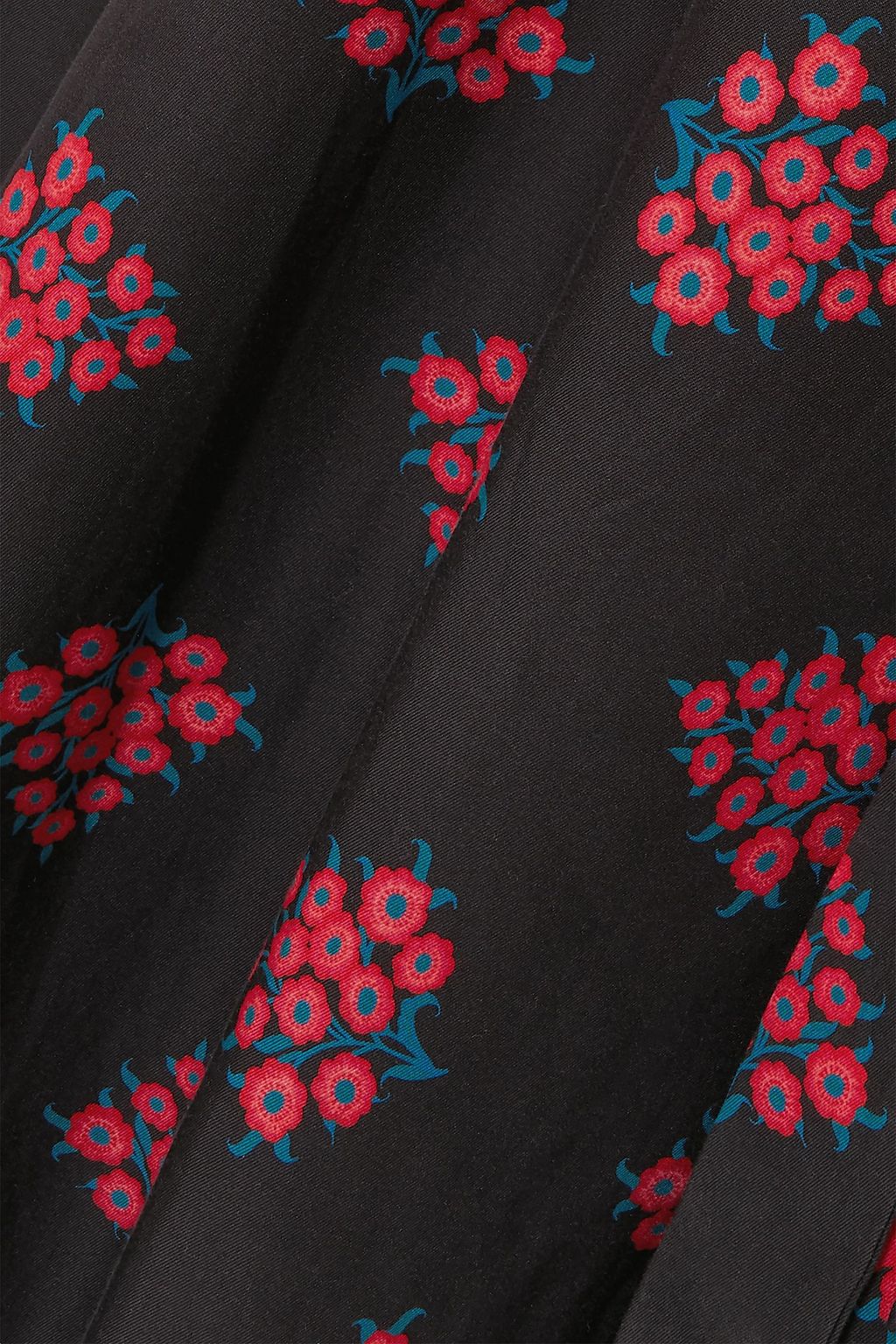 REBECCA DE RAVENEL Daisy floral-print cotton and silk-blend wrap dress