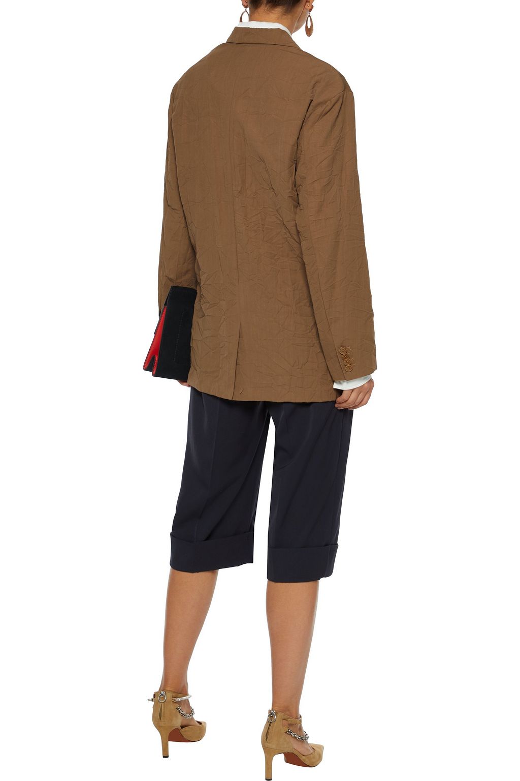 3.1 PHILLIP LIM Oversized crinkled-cady blazer