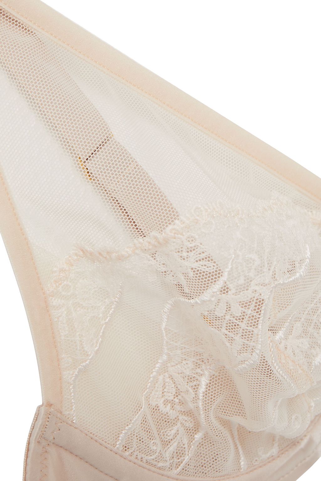 WACOAL Eclat embroidered tulle and satin triangle cup bra