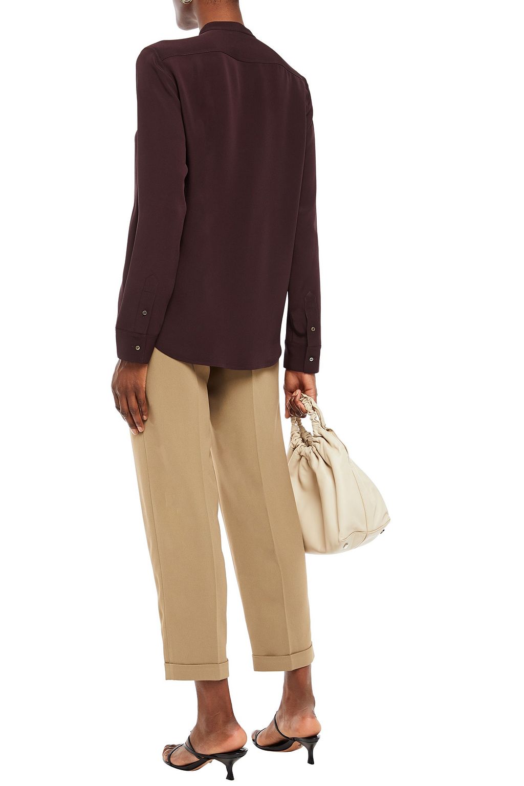 THE ROW Bluse aus Crêpe mit Bindedetail