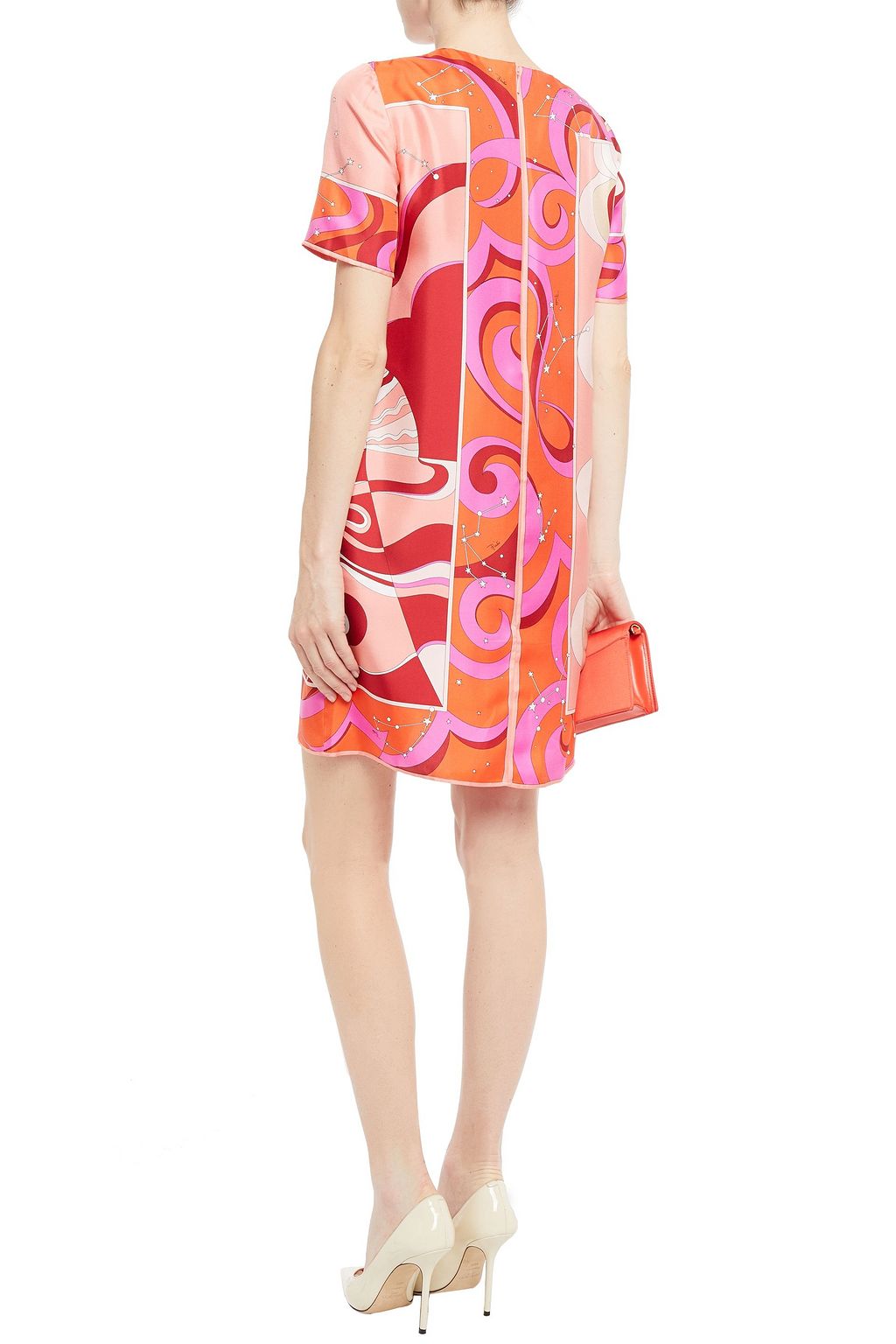 PUCCI Printed silk-twill mini dress