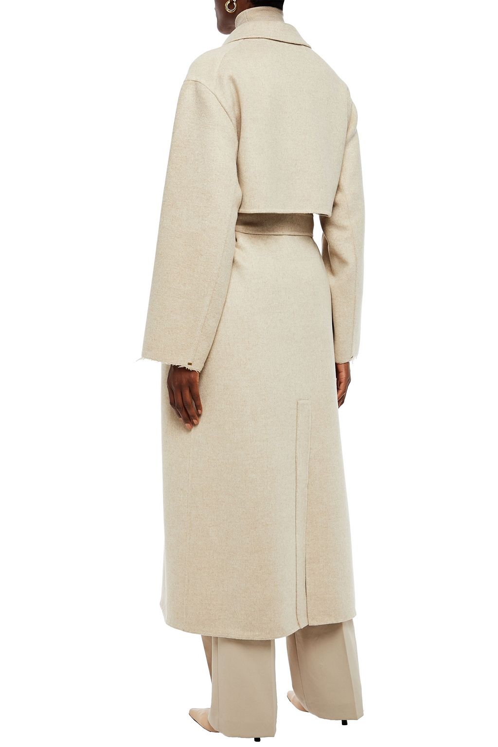 THE ROW Belted wool-felt coat