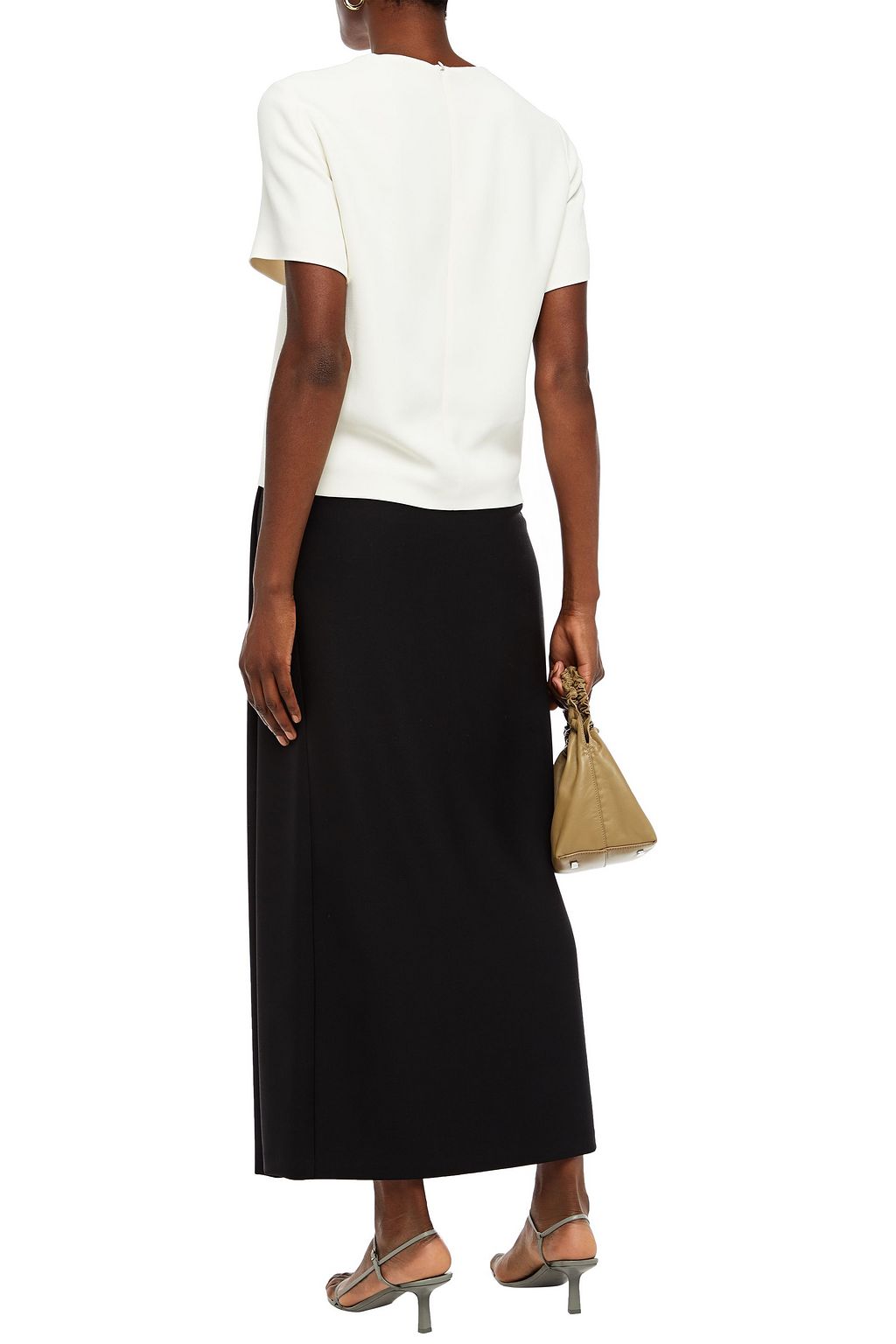 THE ROW Grain de poudre wool maxi skirt
