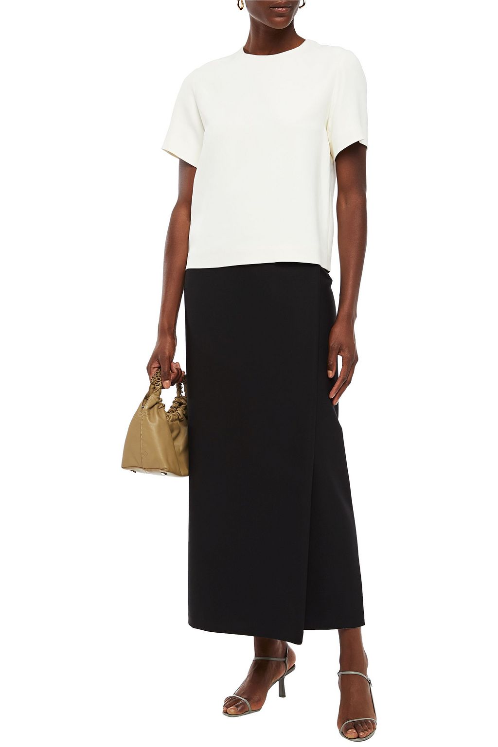 THE ROW Grain de poudre wool maxi skirt