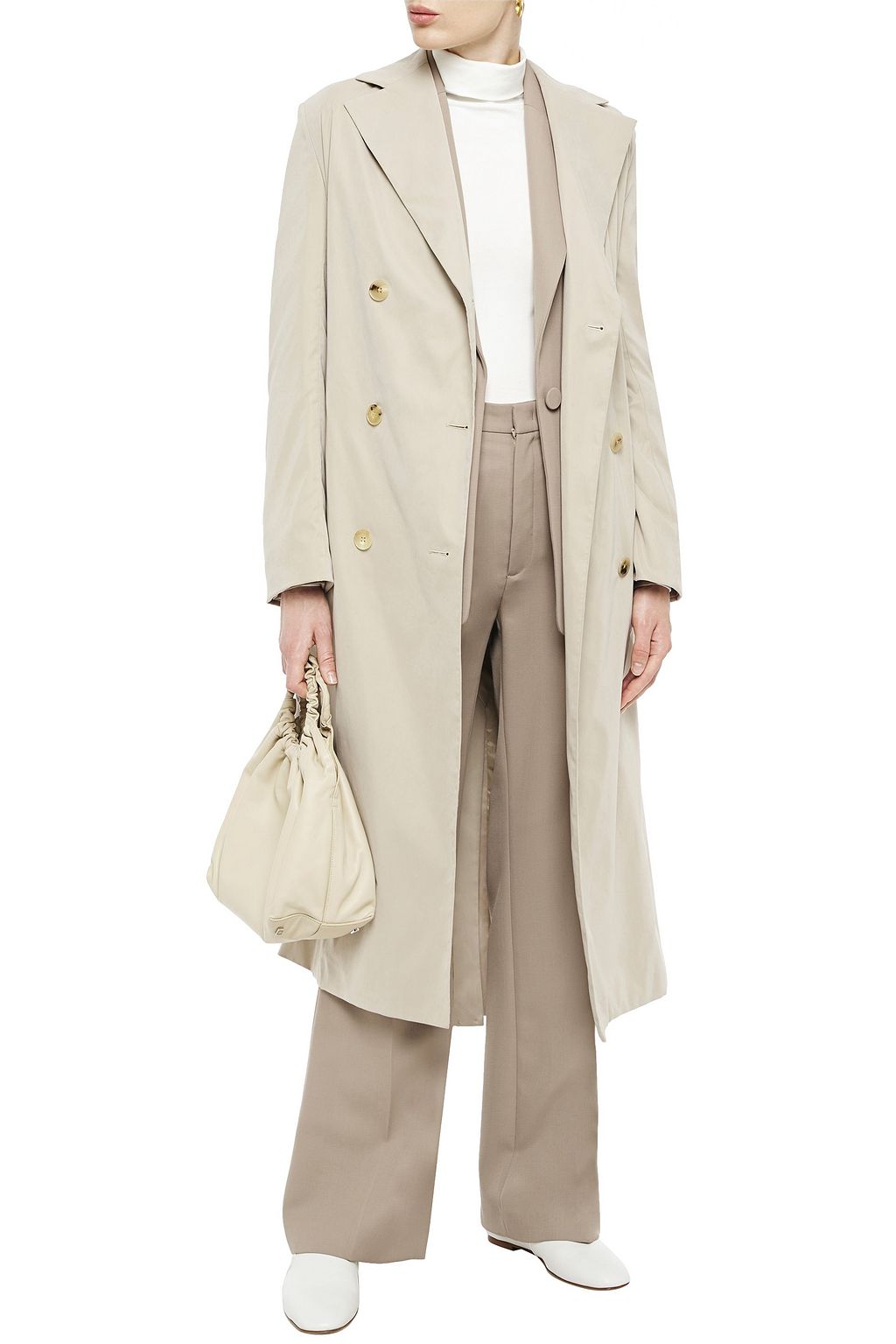 THE ROW Belted twill trench coat