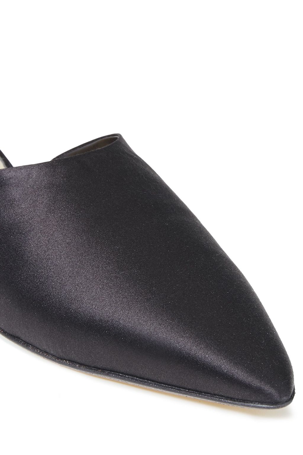 THE ROW Silk-satin slippers