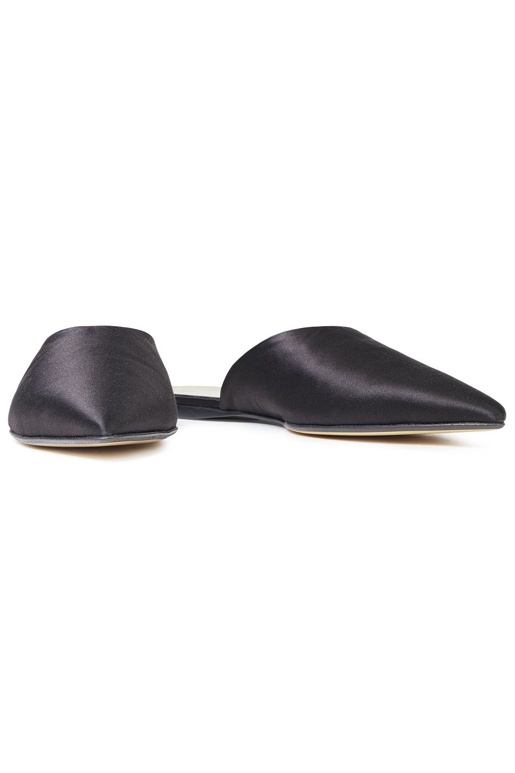 THE ROW Silk-satin slippers