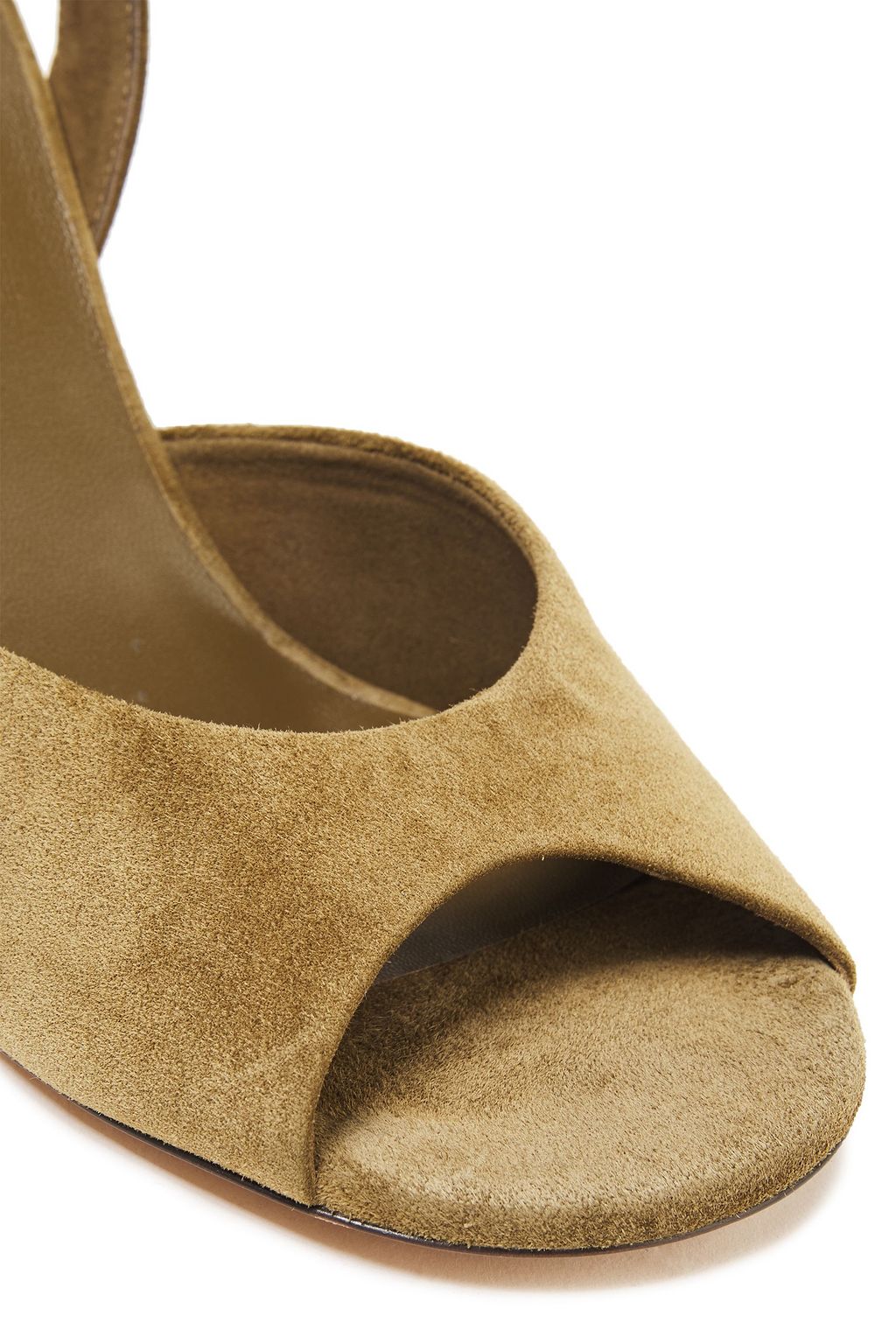 THE ROW Swing suede slingback sandals