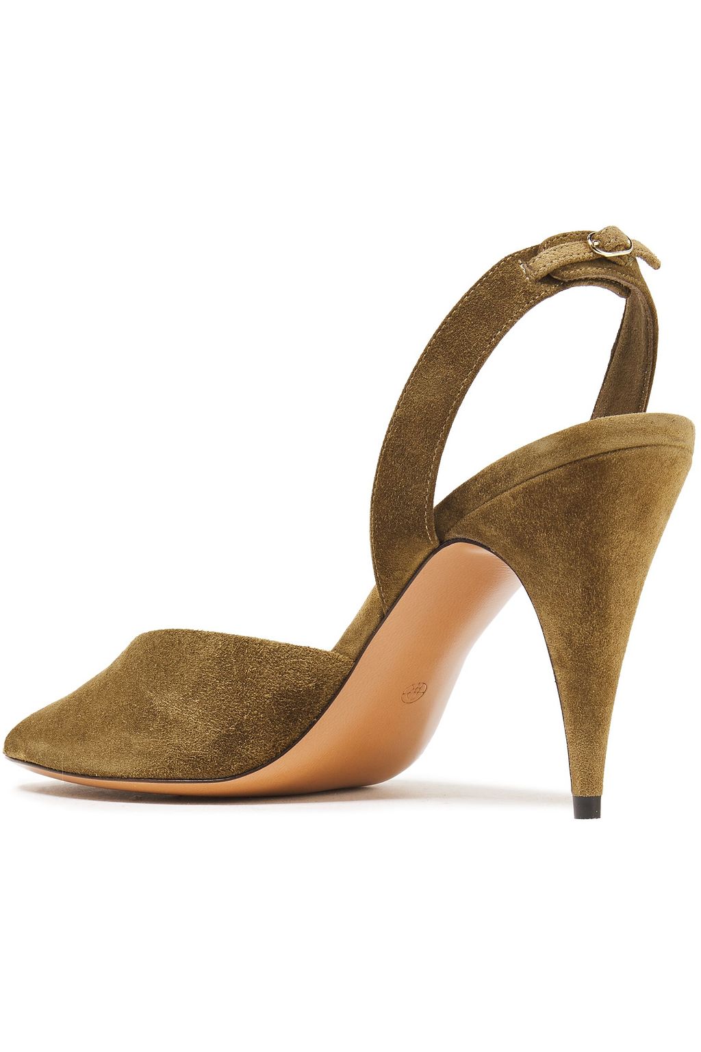 THE ROW Swing suede slingback sandals