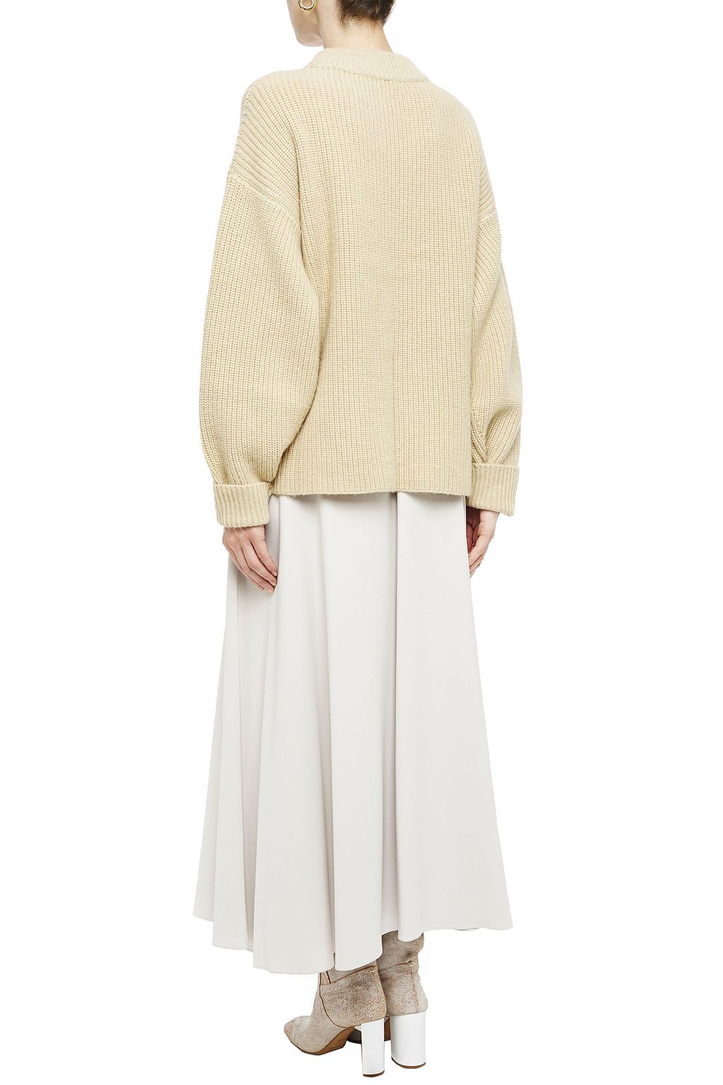 THE ROW Delia ribbed camel hair sweater