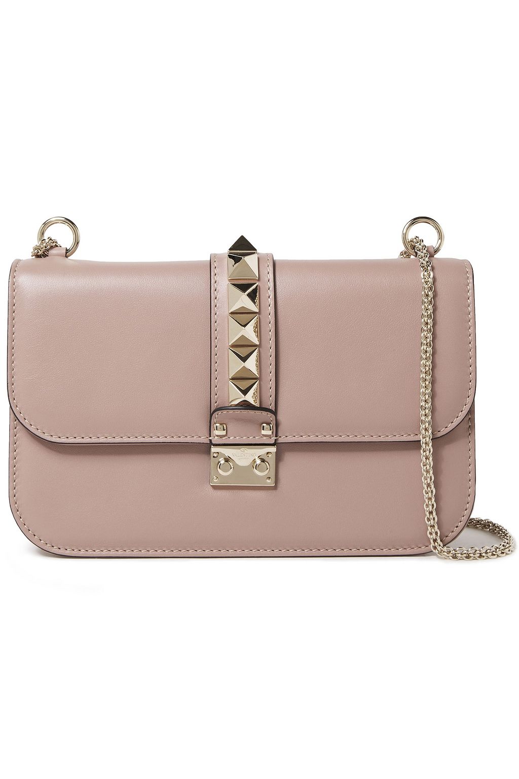 valentino garavani lock medium leather shoulder bag